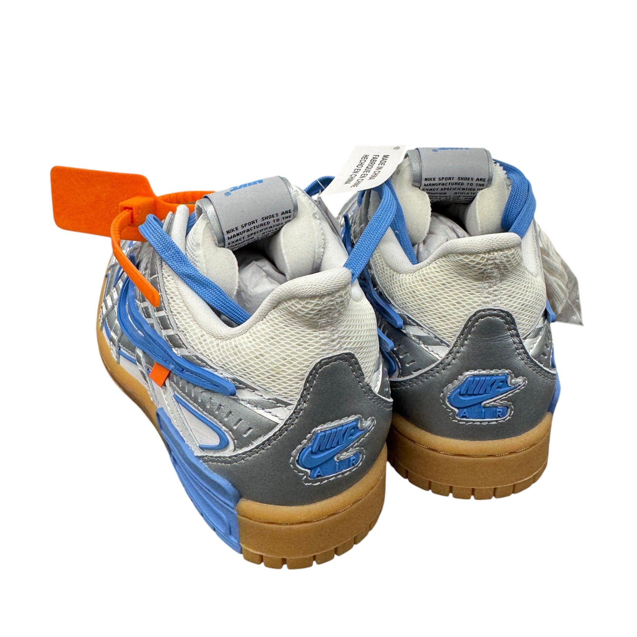 Women's X Nike Rubber Dunk Unc Low Trainers Silver Size EU 38 / UK 5