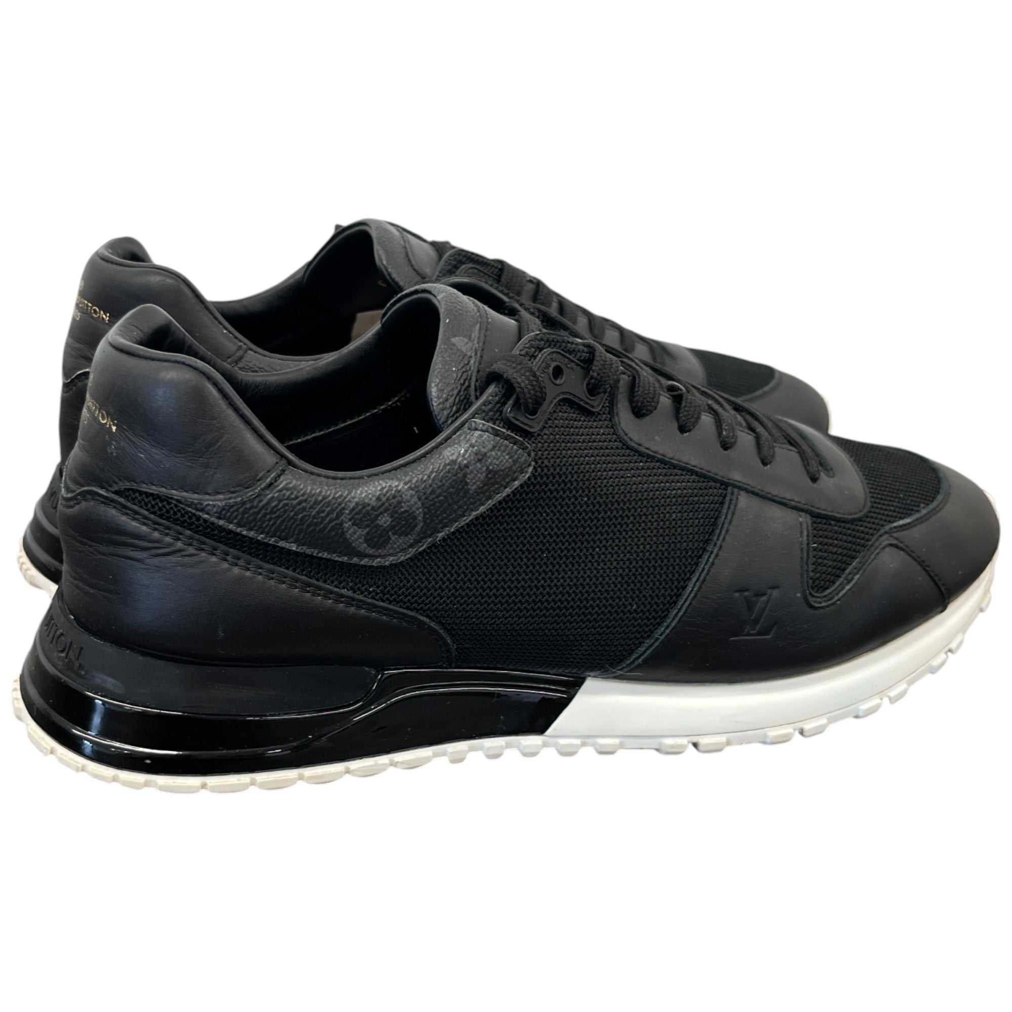 Men's Run Away Monogram Low Trainers Black Size EU 43.5 / UK 9.5
