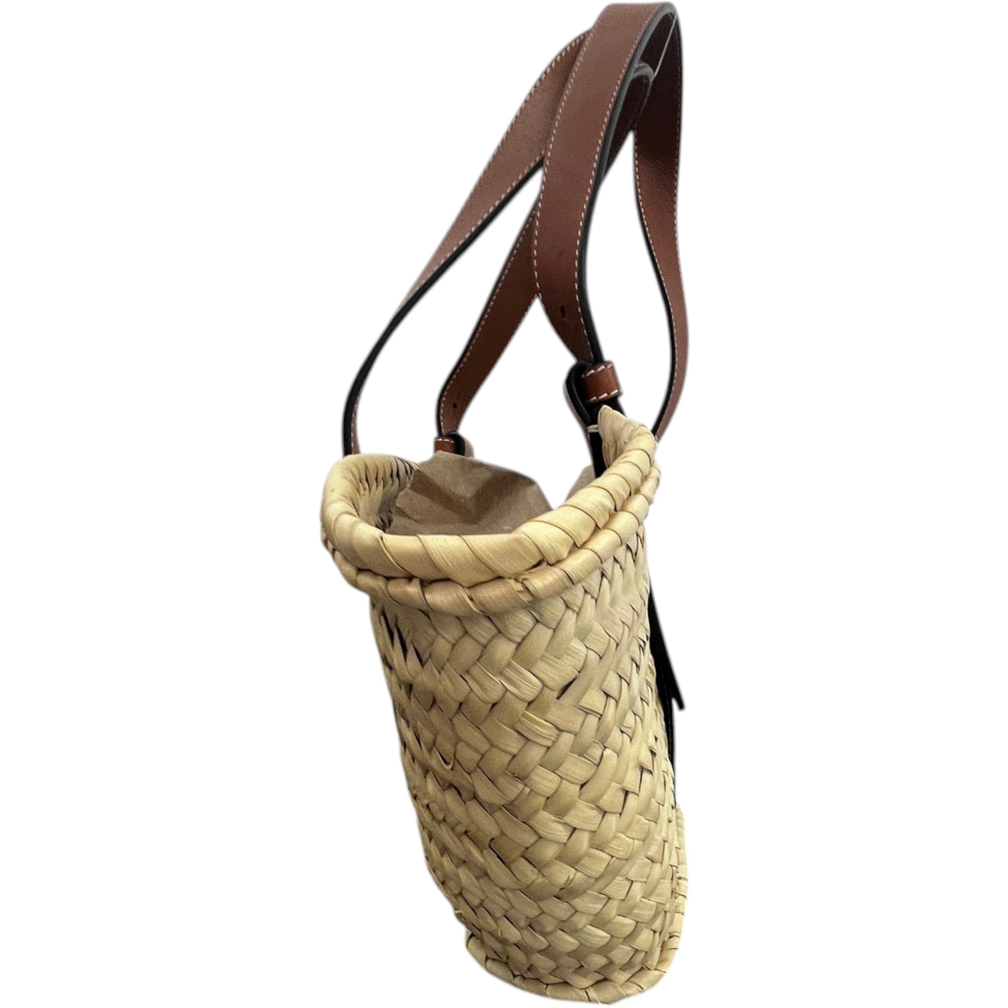 Women's Raffia Basket Handbag Beige