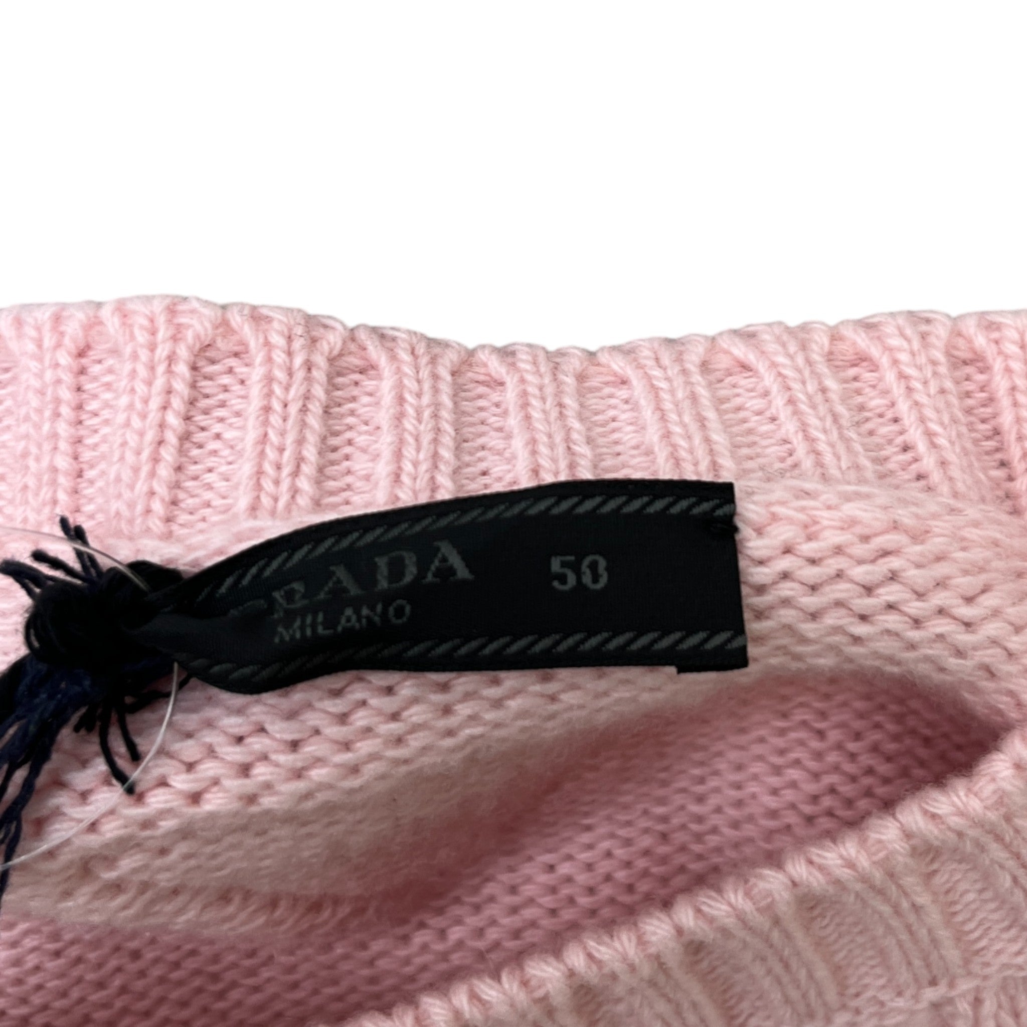 Men's Knit Triangle Logo Cardigan Pink Size IT 50 / UK L