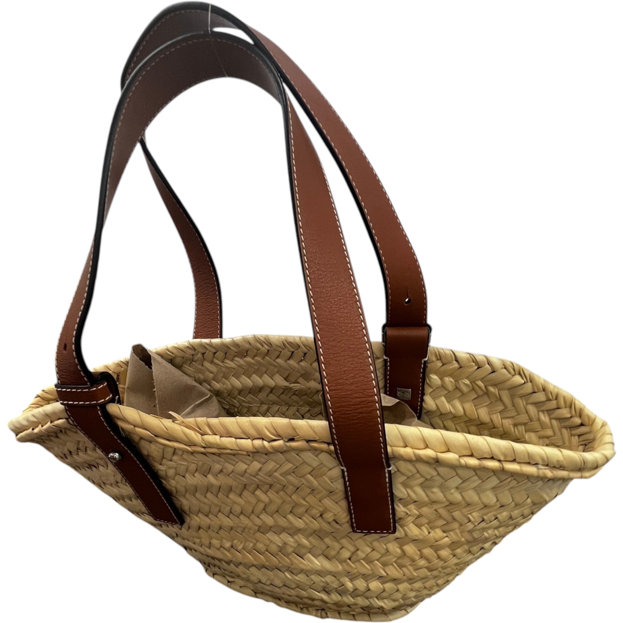 Women's Raffia Basket Handbag Beige