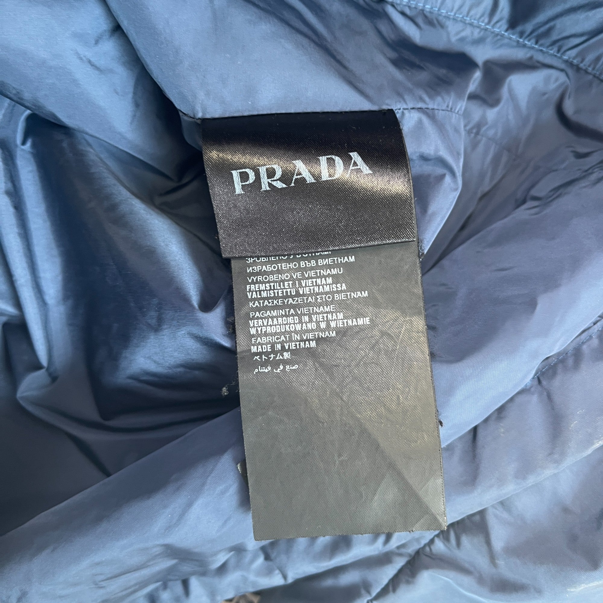 Men's Plaque Logo Jacket Navy Size M