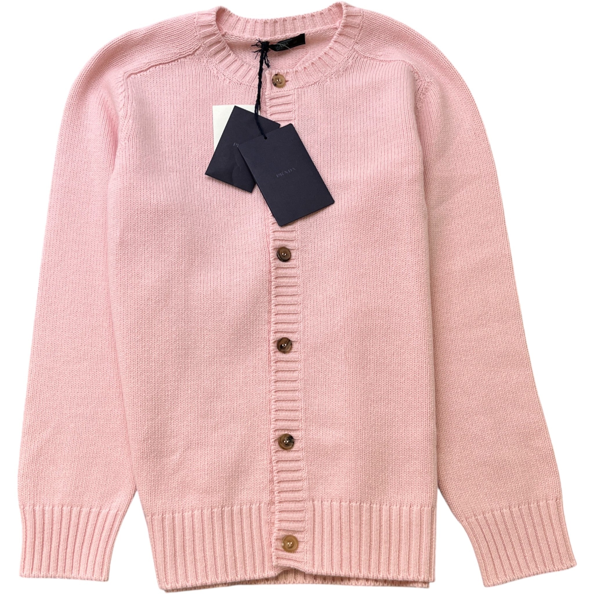 Men's Knit Triangle Logo Cardigan Pink Size IT 50 / UK L