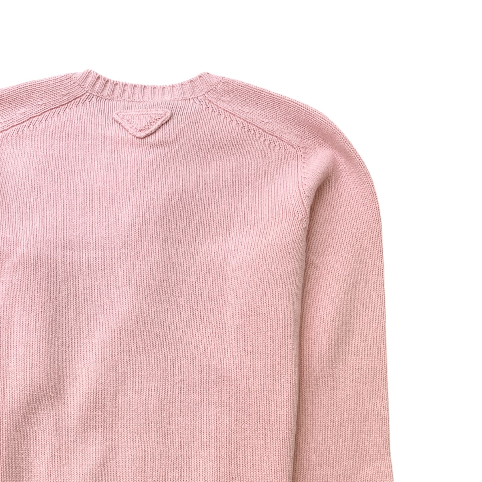 Men's Knit Triangle Logo Cardigan Pink Size IT 50 / UK L