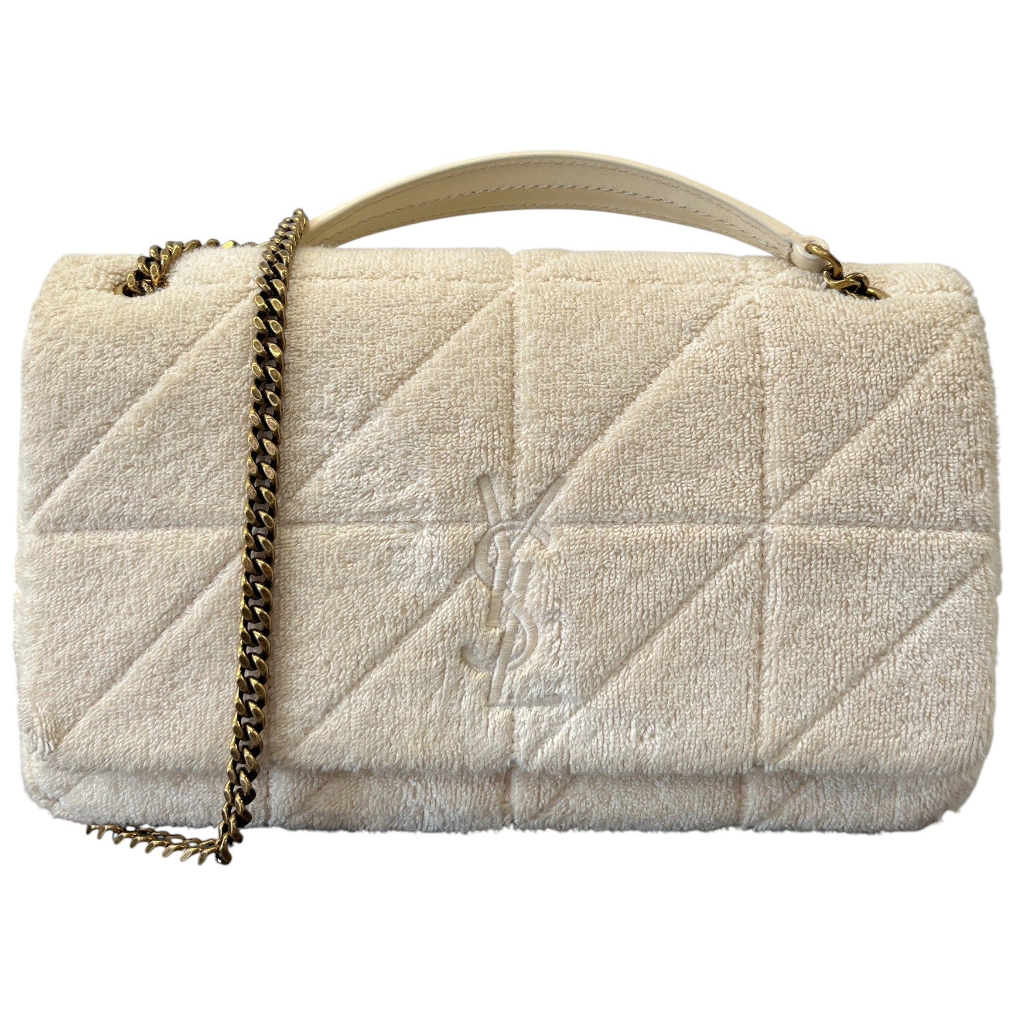 Women's Jamie Terry-Towelling Shoulder Bag Cream