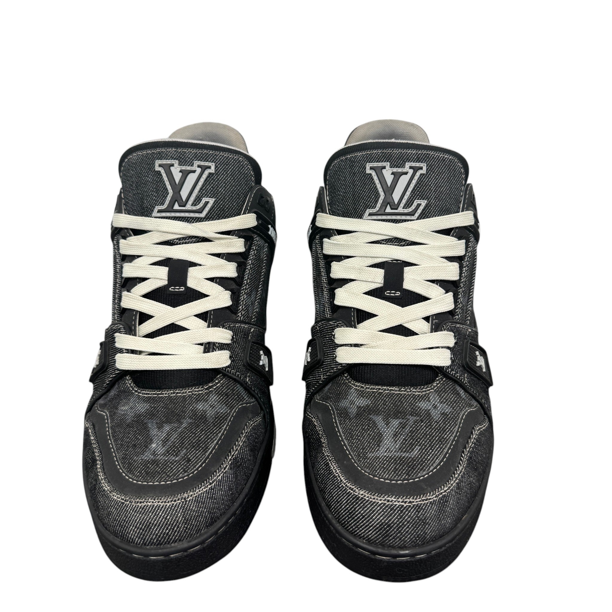 Men's Lv Denim Low Trainers Black Size EU 41.5 / UK 7.5
