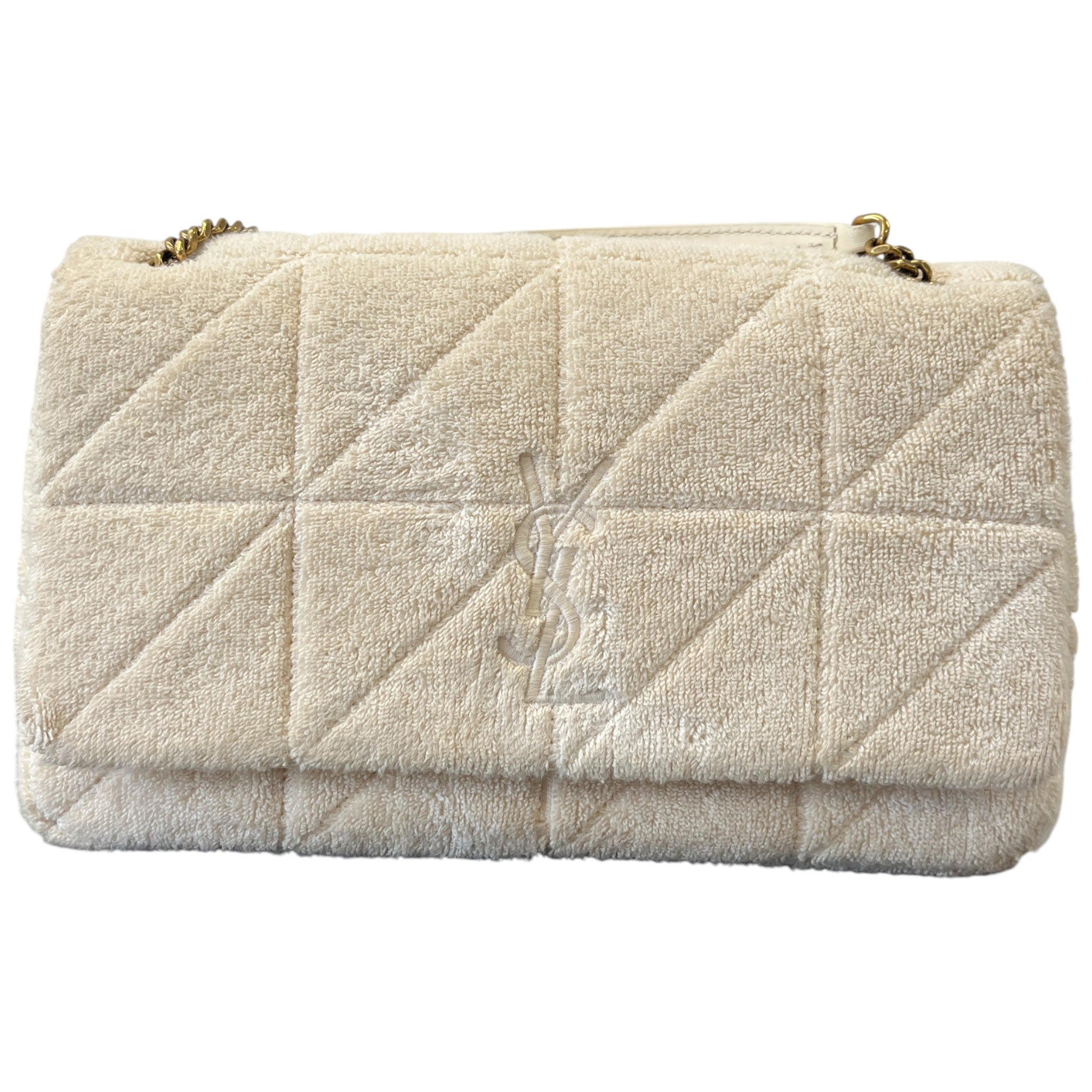 Women's Jamie Terry-Towelling Shoulder Bag Cream