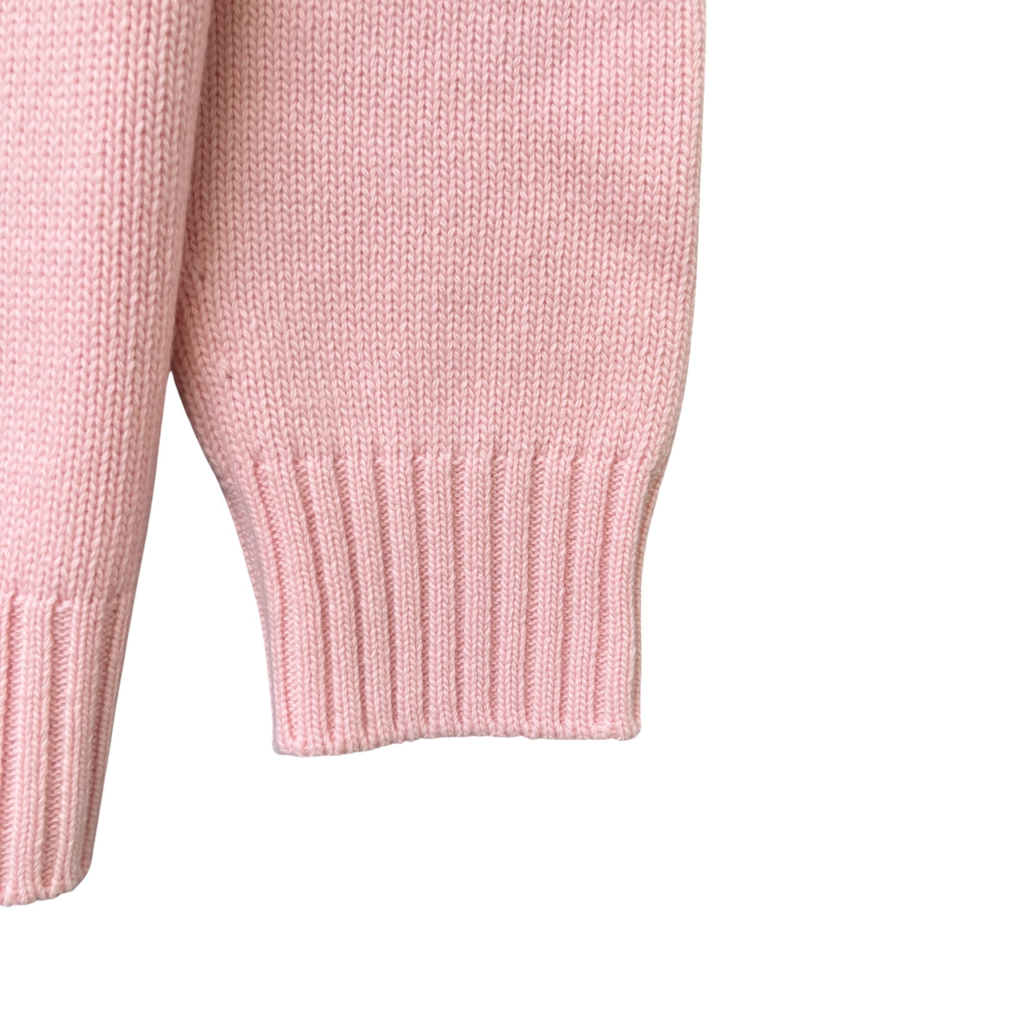 Men's Knit Triangle Logo Cardigan Pink Size IT 50 / UK L