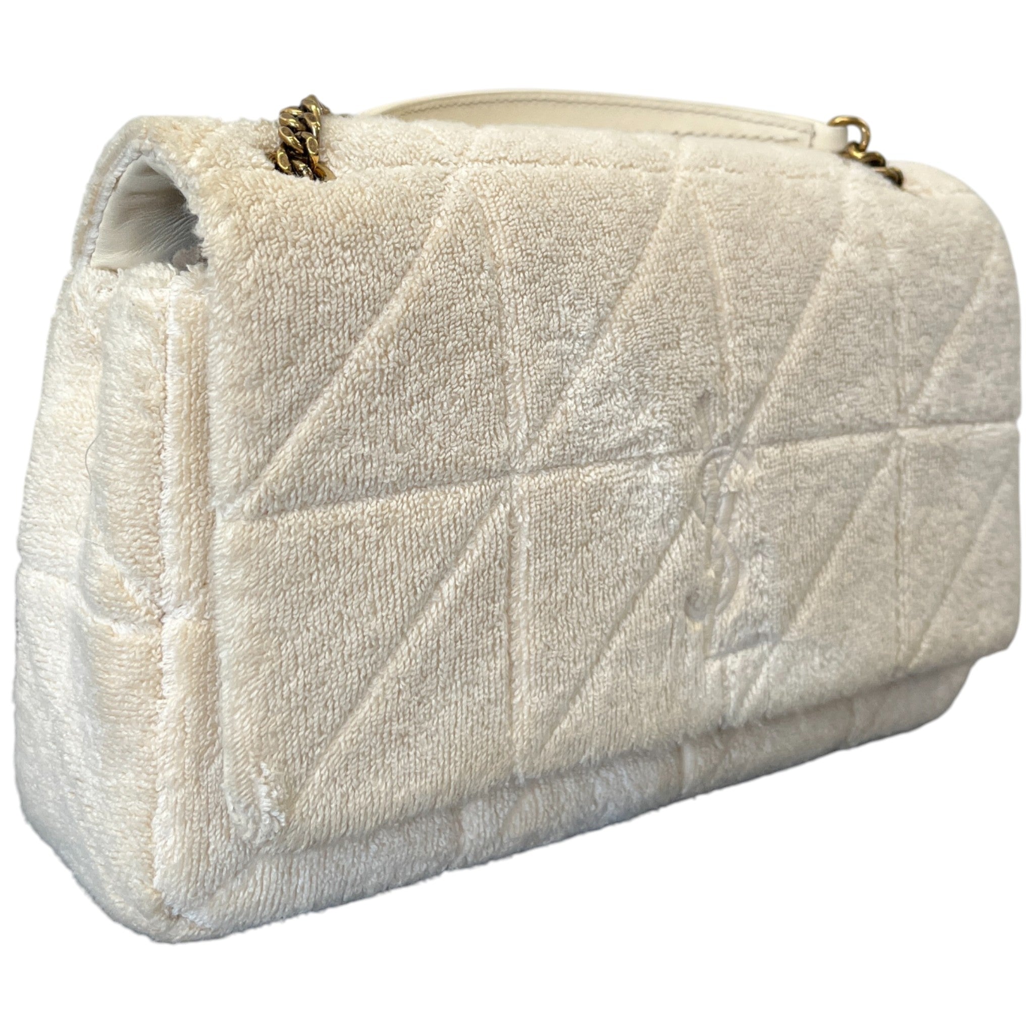 Women's Jamie Terry-Towelling Shoulder Bag Cream