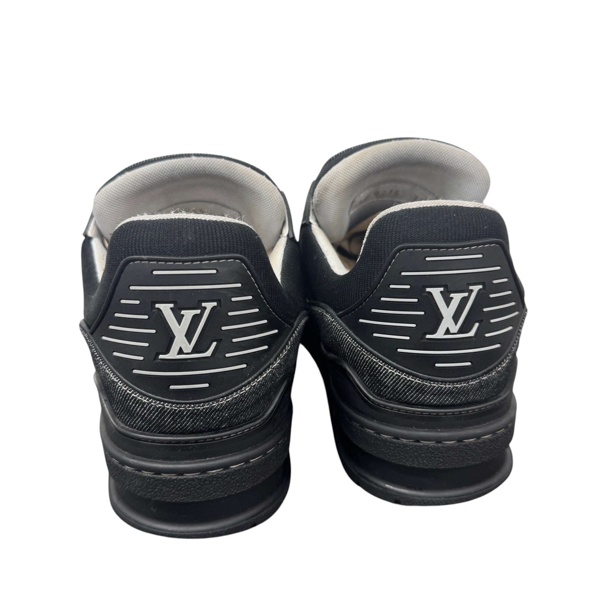 Men's Lv Denim Low Trainers Black Size EU 41.5 / UK 7.5