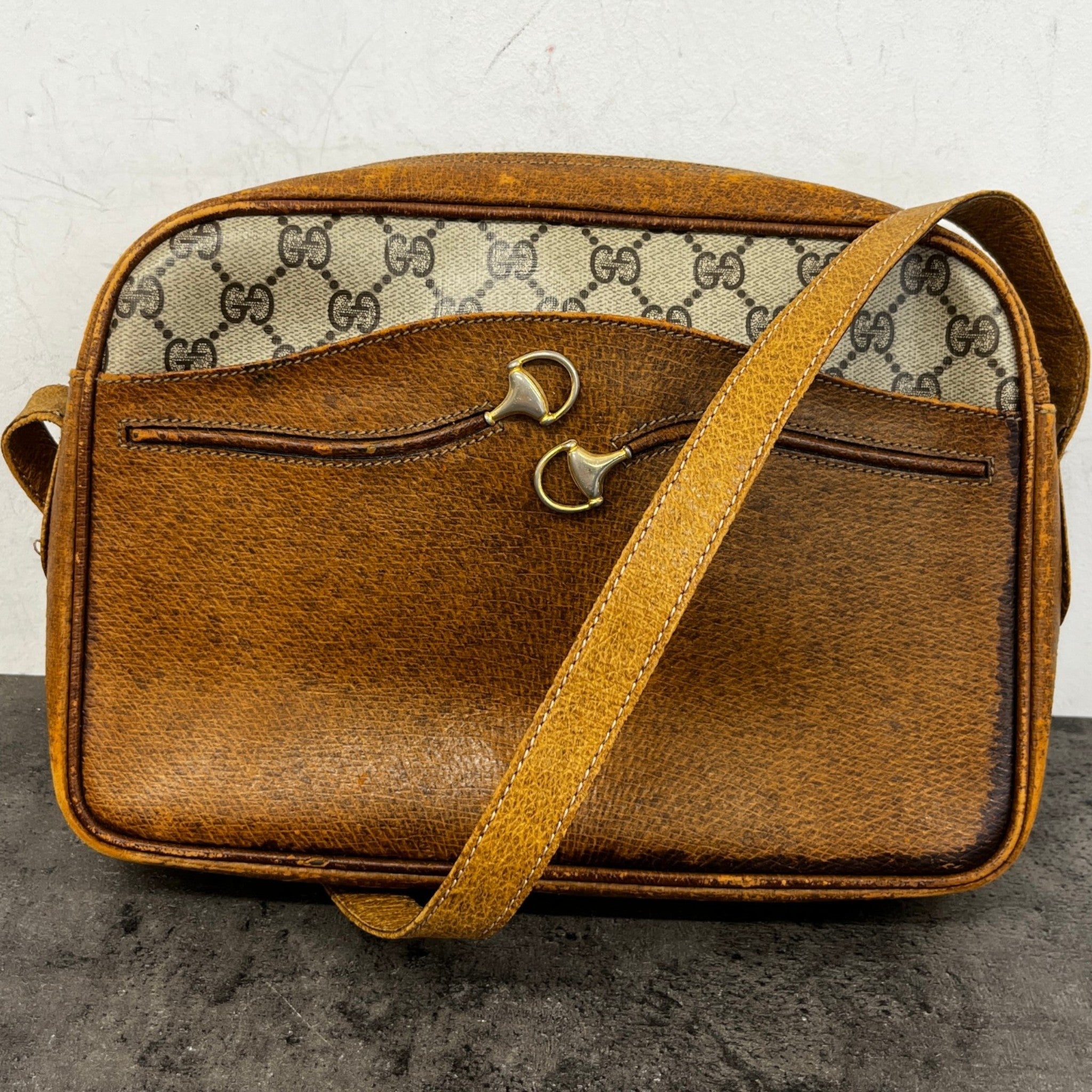 Women's Vintage Monogram Canvas Bag Beige