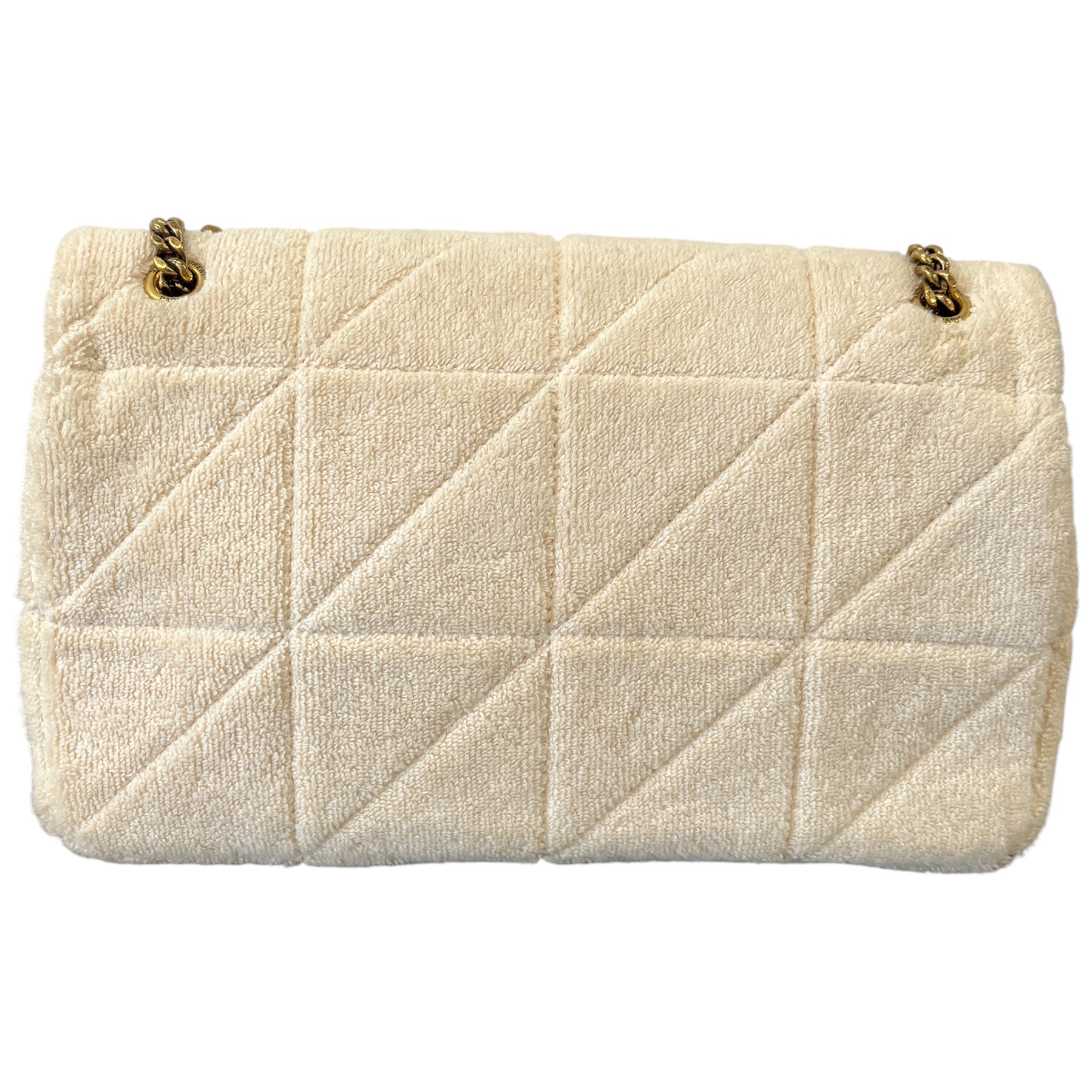 Women's Jamie Terry-Towelling Shoulder Bag Cream