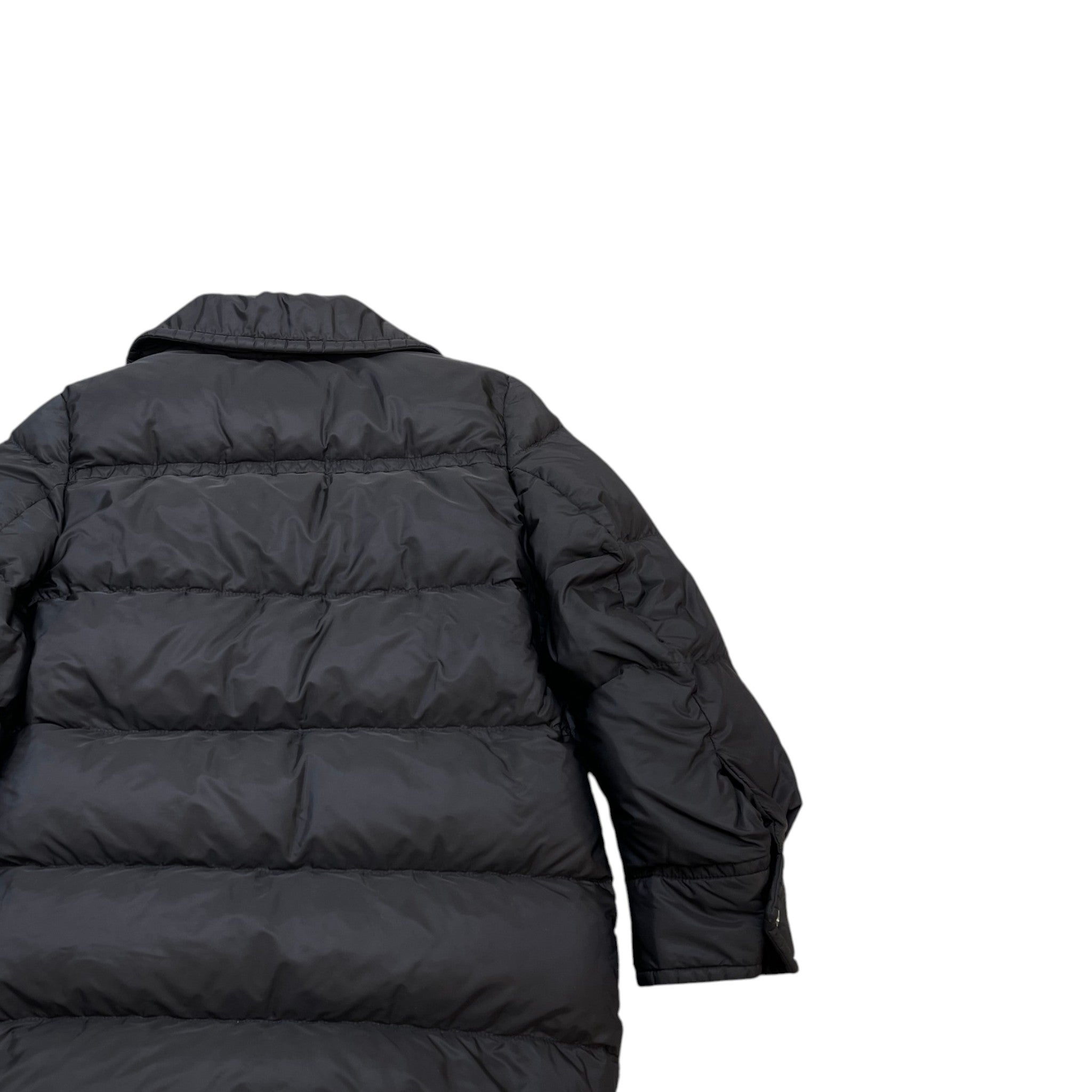 Women's Re-Nylon Tab Logo Puffer Down Jacket Black Size IT 38 / UK 6