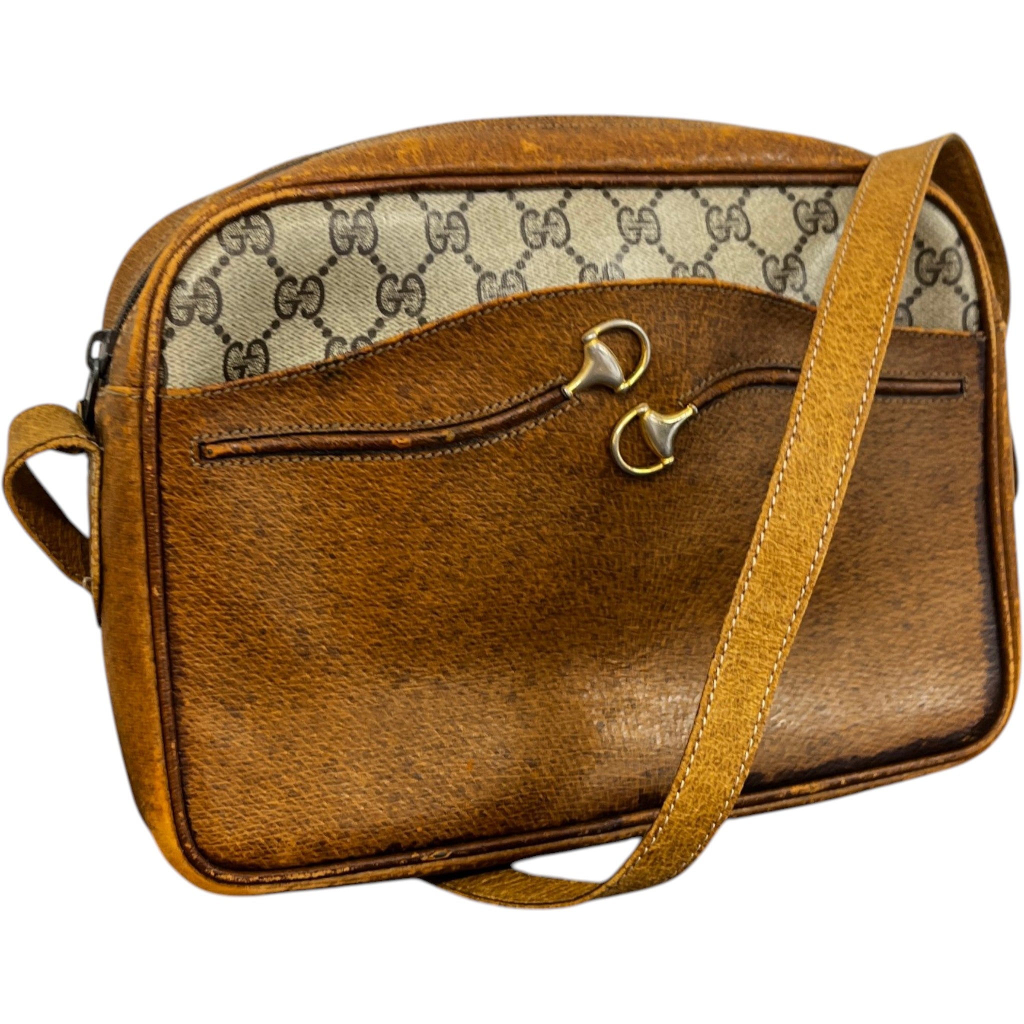 Women's Vintage Monogram Canvas Bag Beige