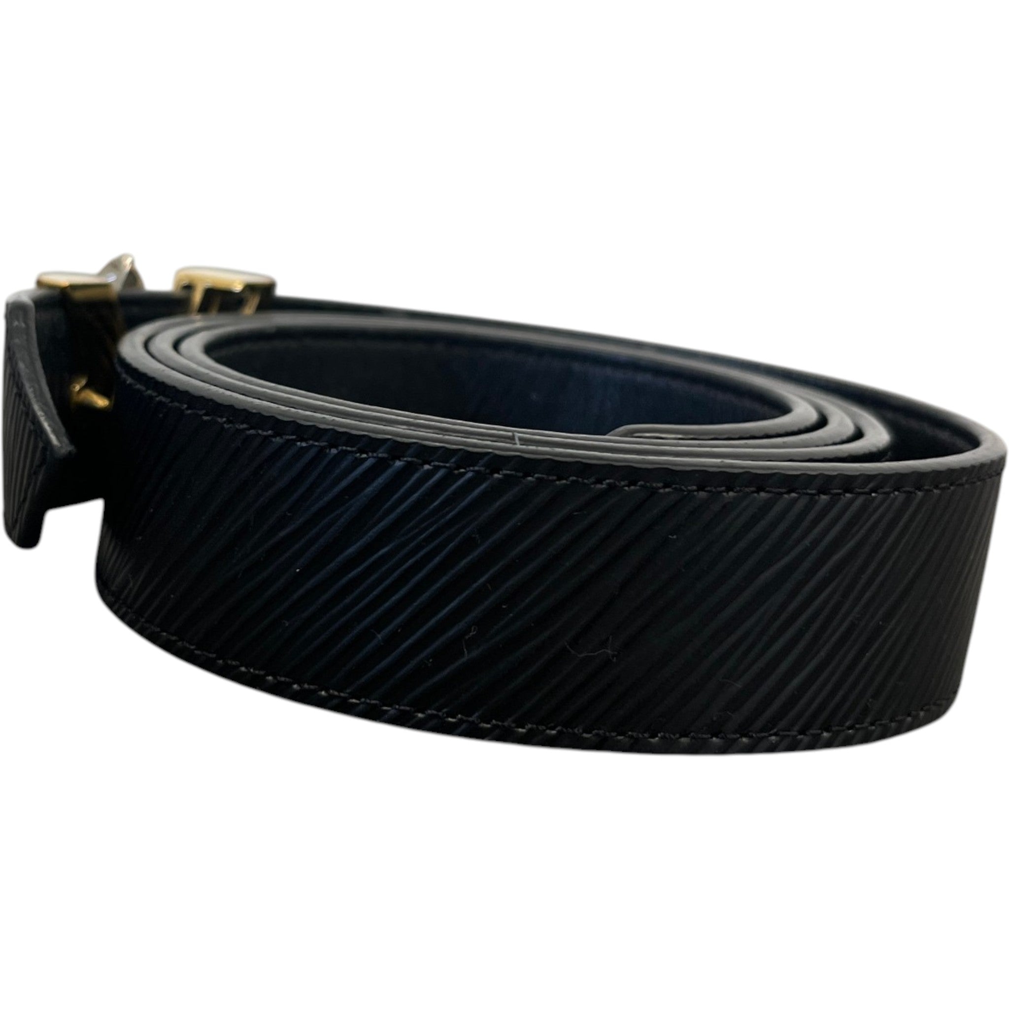 Women's Epi Twist Belt Black Size 90CM / UK 12