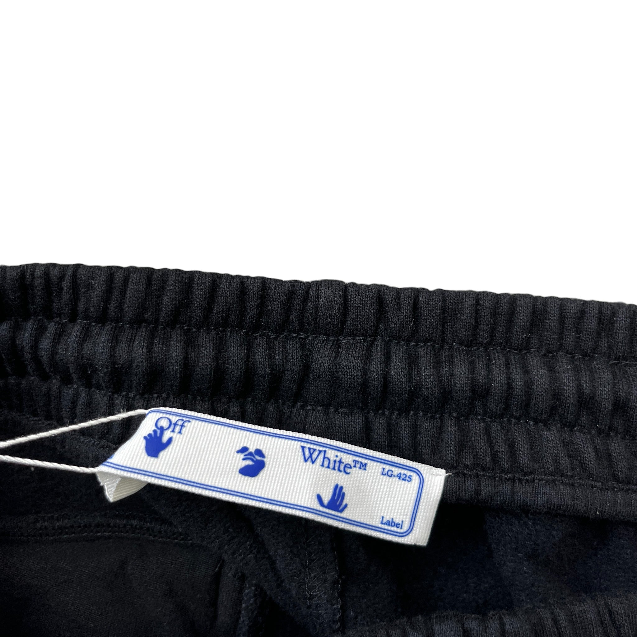 Men's Stripe Logo Shorts Black Size M