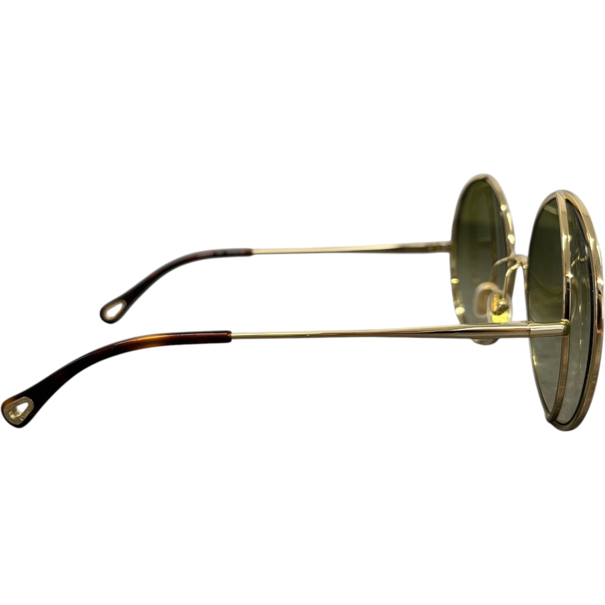 Women's Hannah Gold Tone Sunglasses Beige