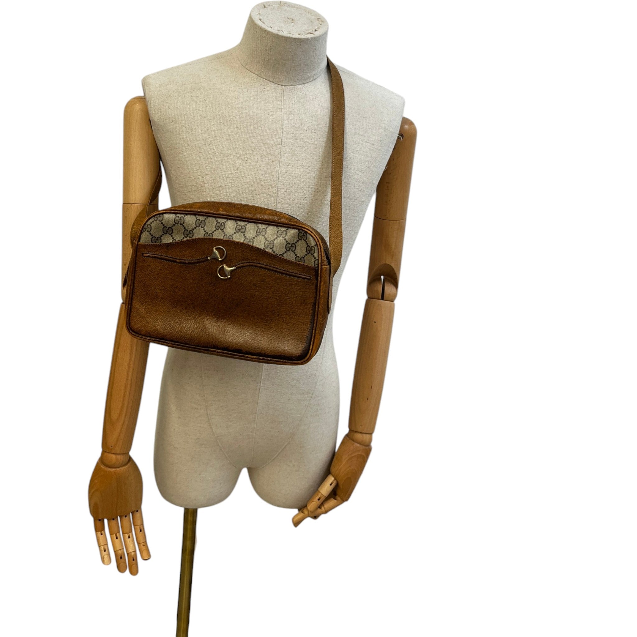 Women's Vintage Monogram Canvas Bag Beige