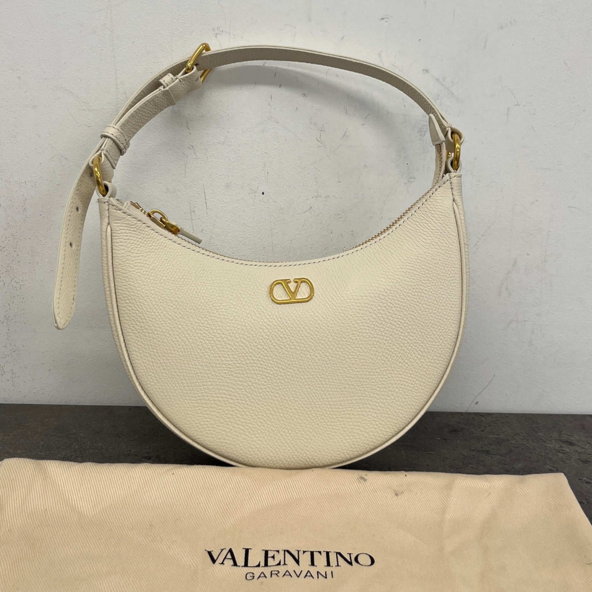 Women's Vlogo Signature Mini Hobo Handbag Cream