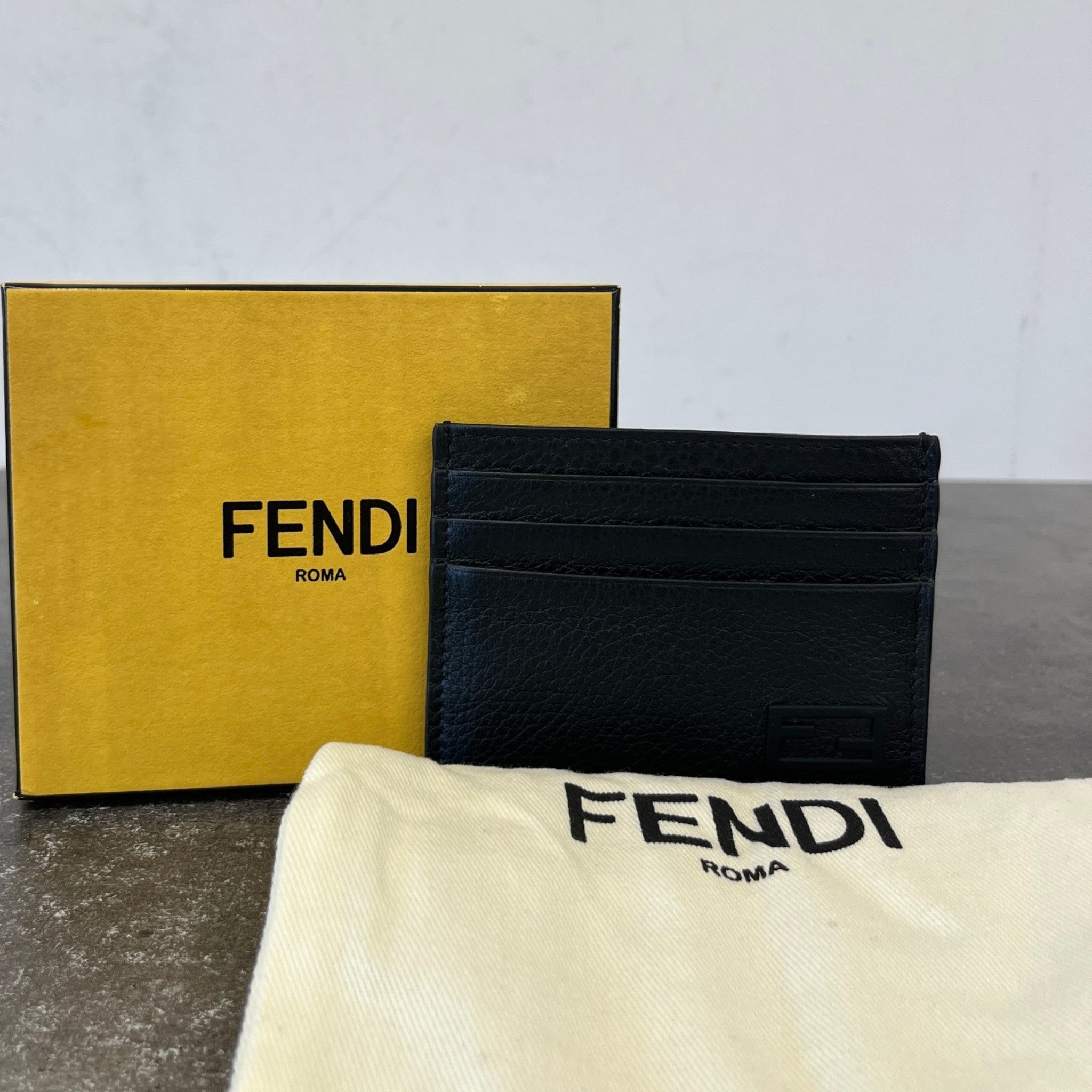 Men's Shadow Slim Card Holder Black