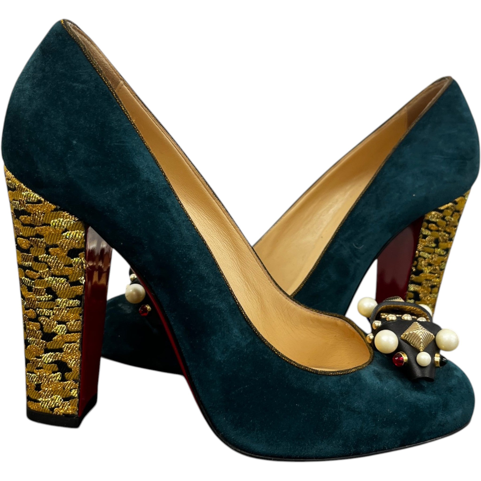Women's Tudor Heels Green Size EU 40 / UK 7