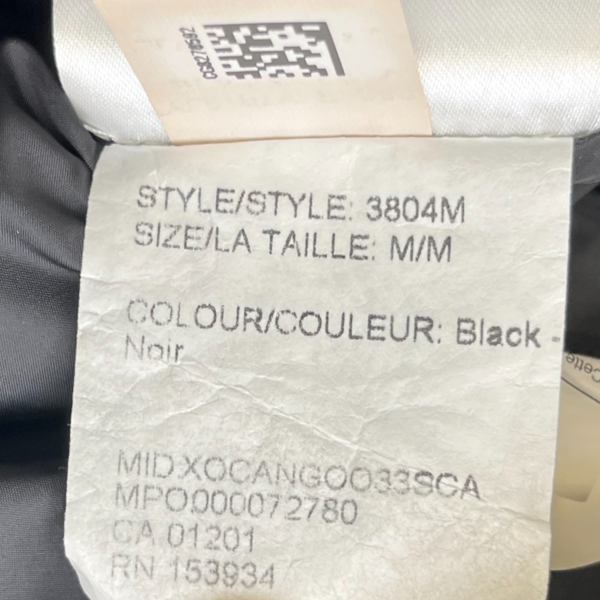 Men's Macmillan Parka Down Jacket Black Size M