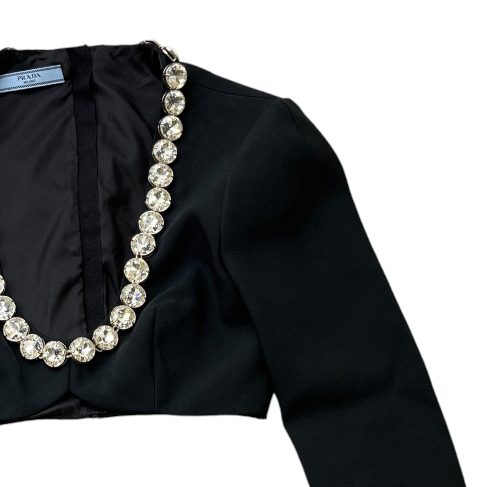 Women's Embroidered Sablè Compact Woven Top Black Size XXS