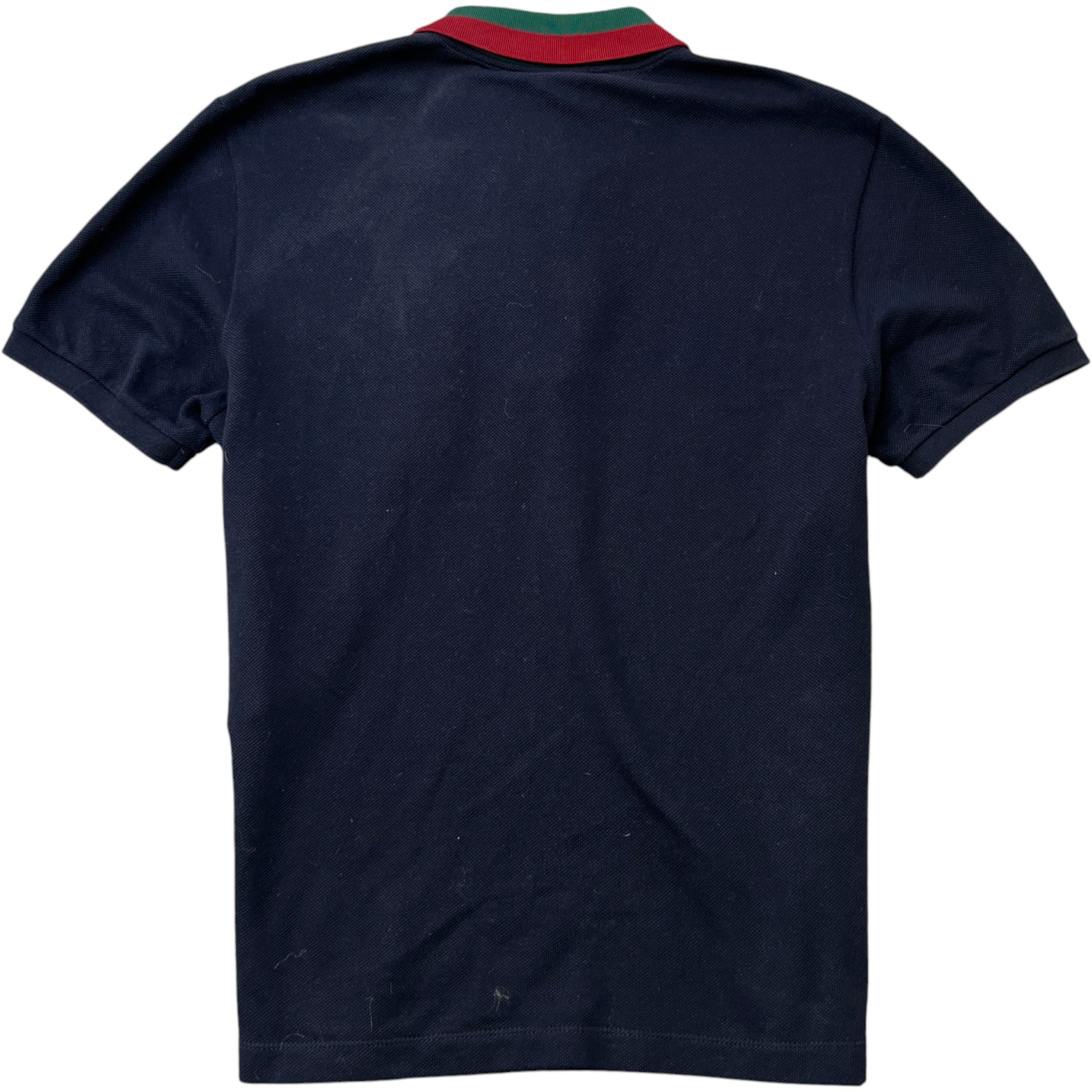 Men's Web Collar Polo Shirt Navy Size M