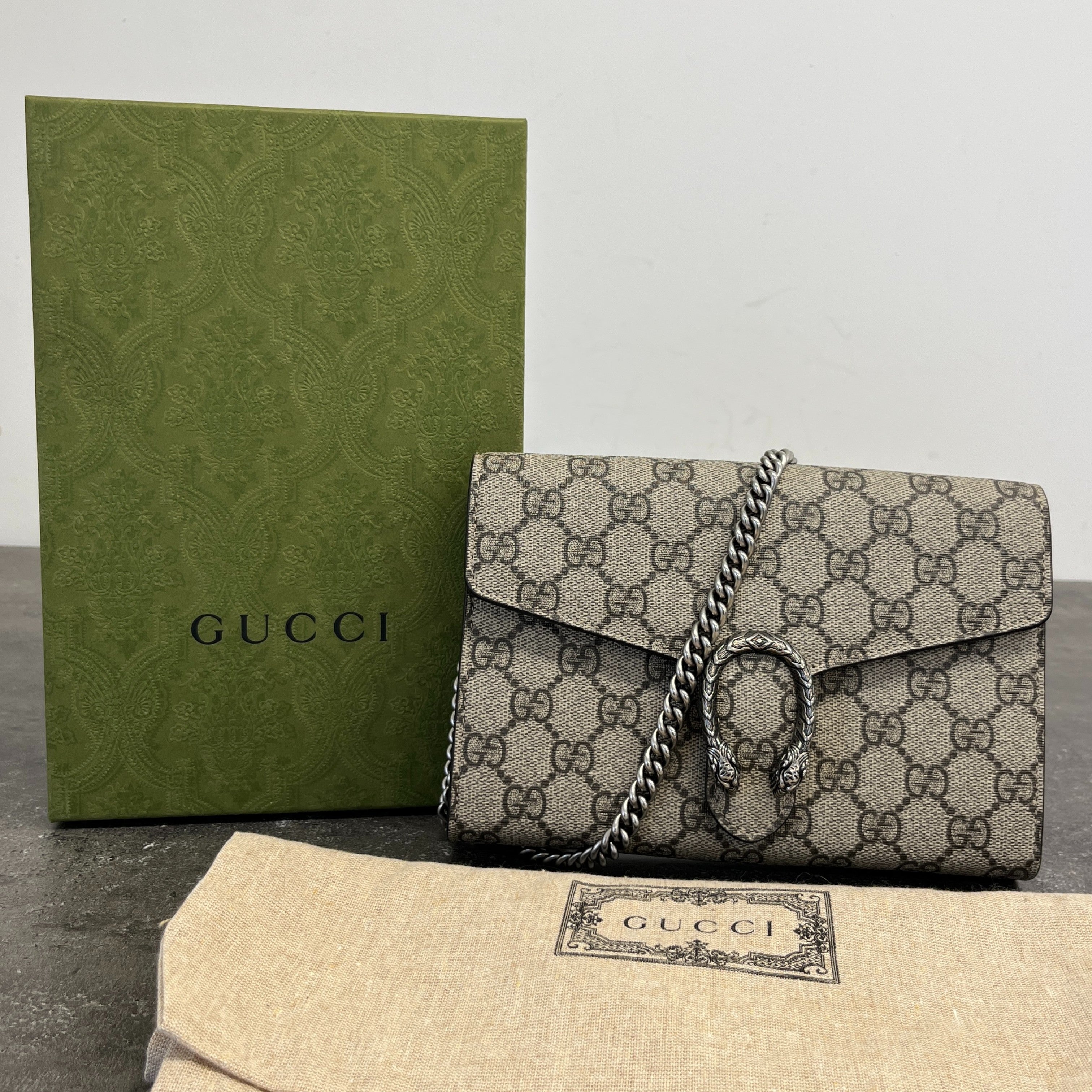 Women's Dionysus Wallet On Chain Bag Beige