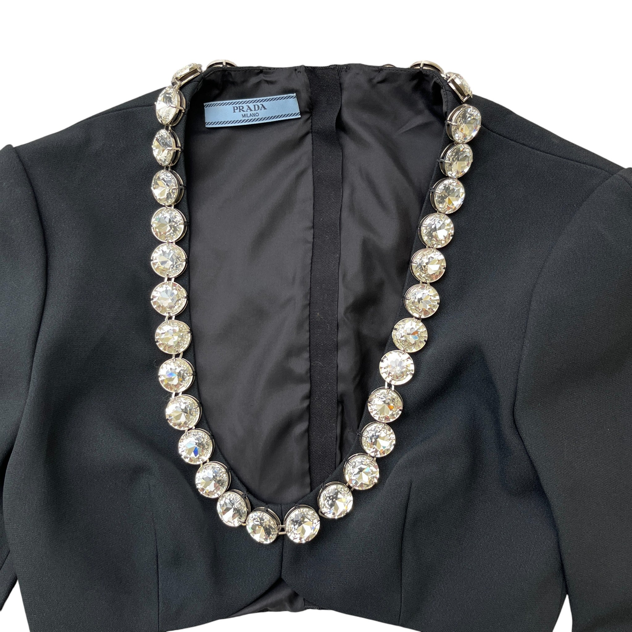 Women's Embroidered Sablè Compact Woven Top Black Size XXS