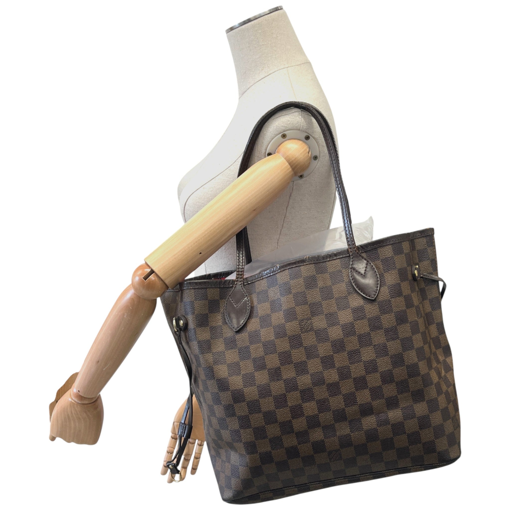 Women's Damier Ebene Neverfull Mm Tote Handbag Brown