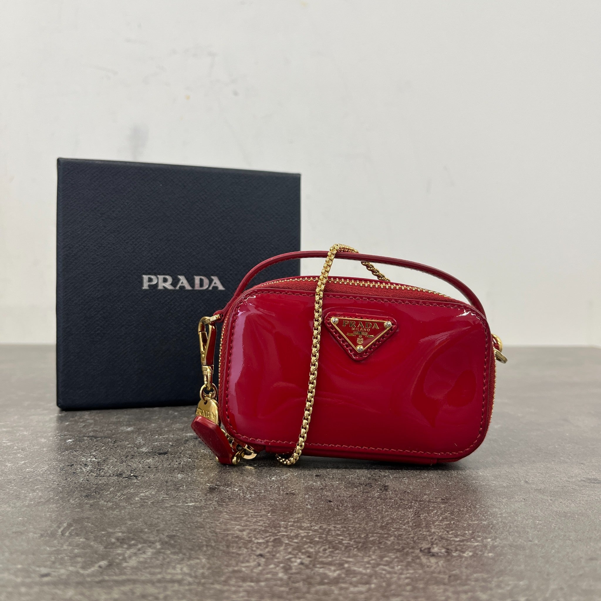 Women's Odette Patent Mini Bag Red