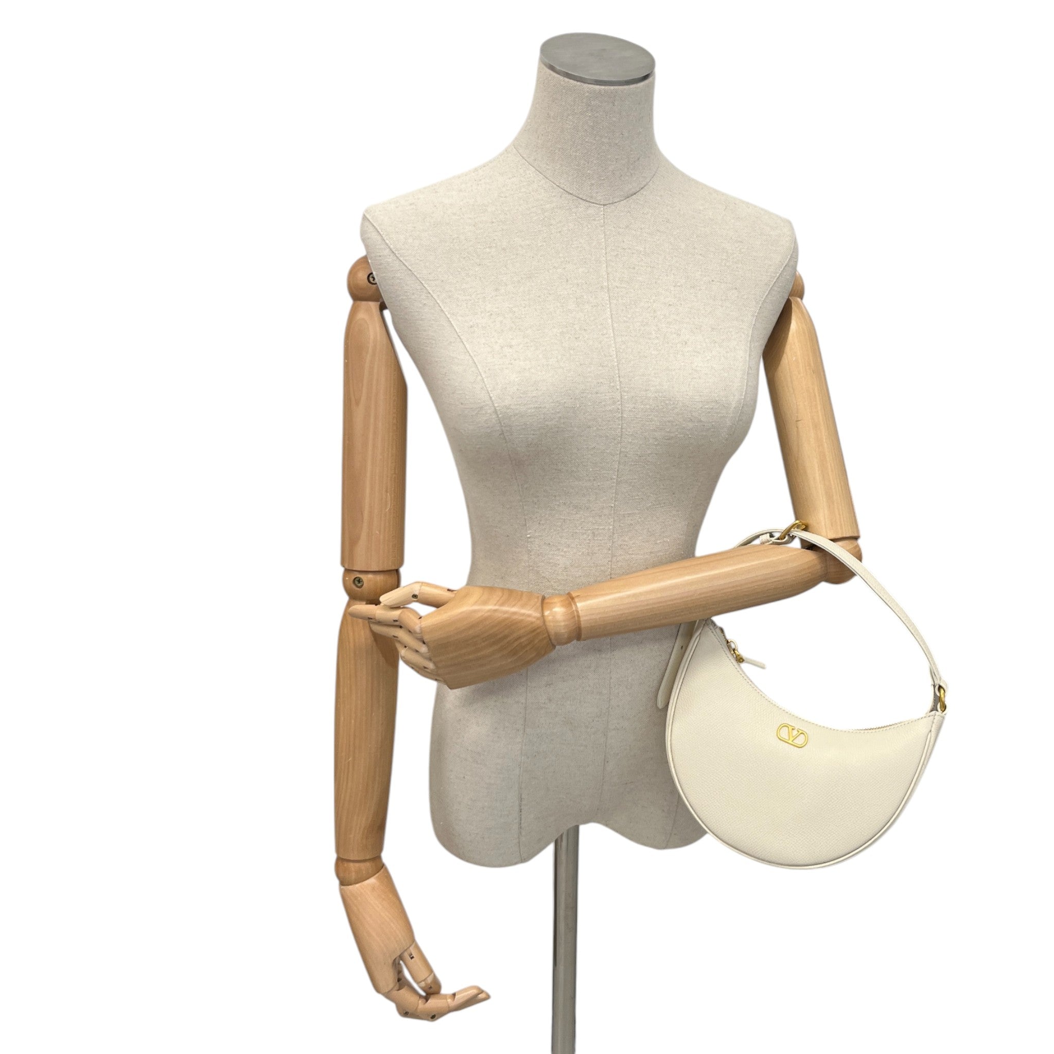 Women's Vlogo Signature Mini Hobo Handbag Cream