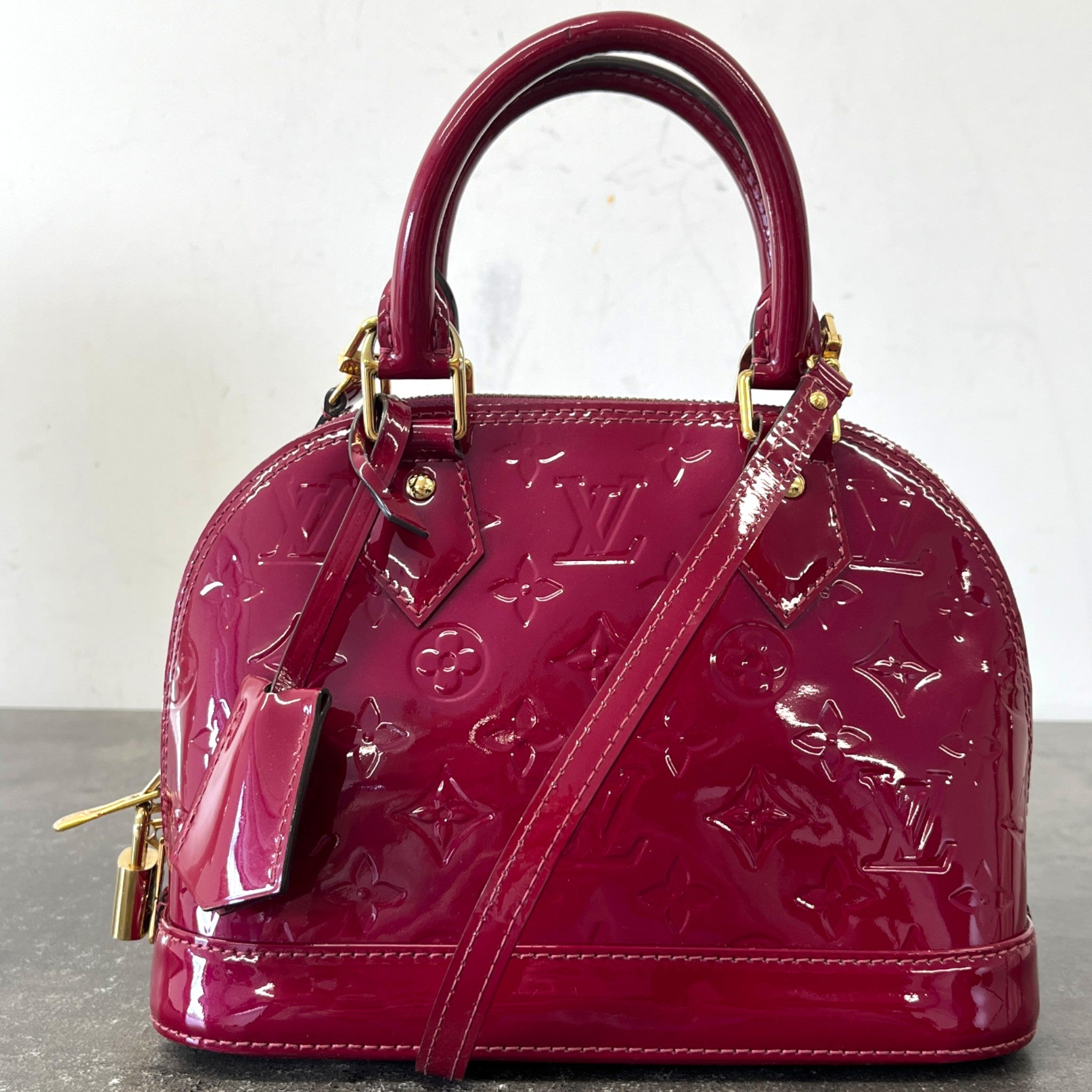Women's Vernis Leather Alma Bb Bag Pink
