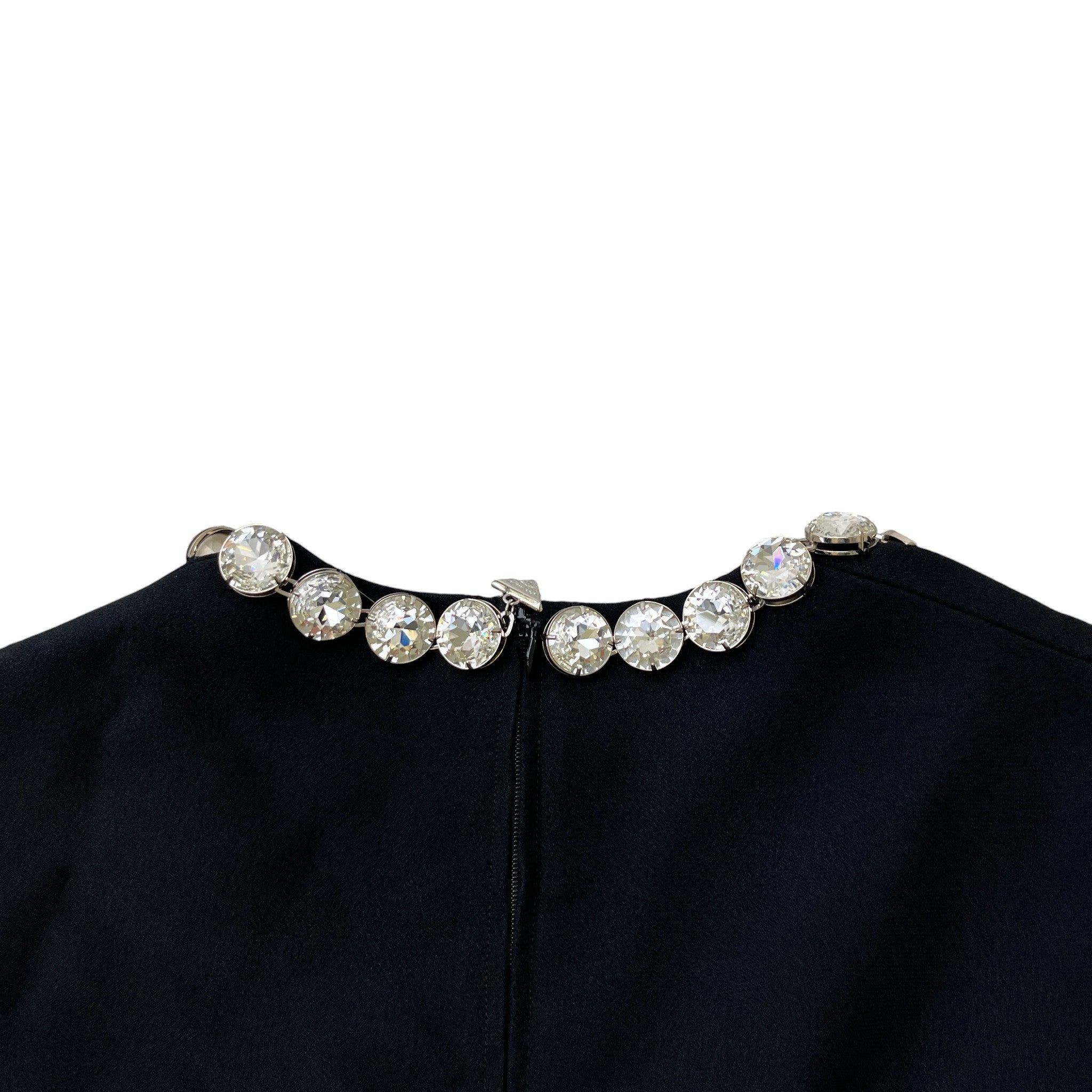 Women's Embroidered Sablè Compact Woven Top Black Size XXS