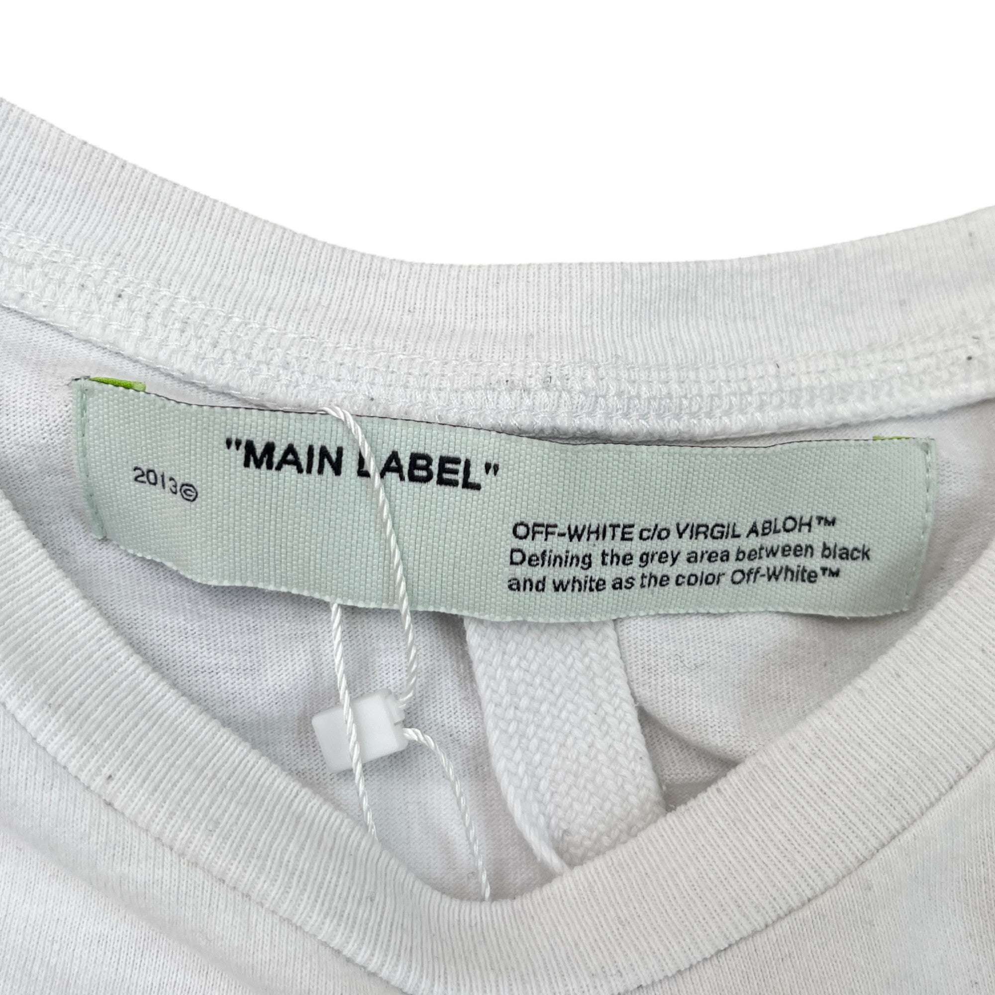 Men's Graphic Print T-Shirt White Size S