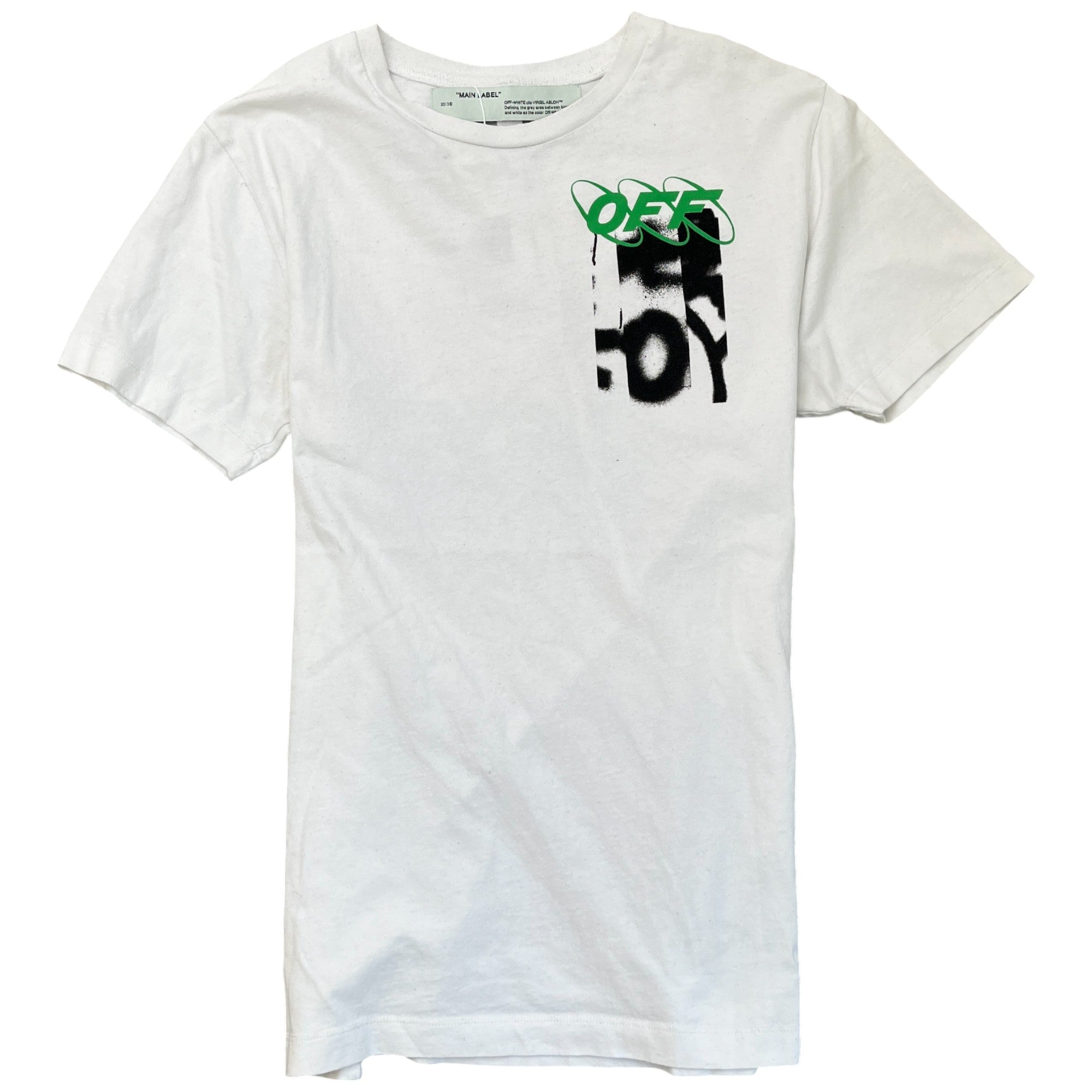 Men's Graphic Print T-Shirt White Size S