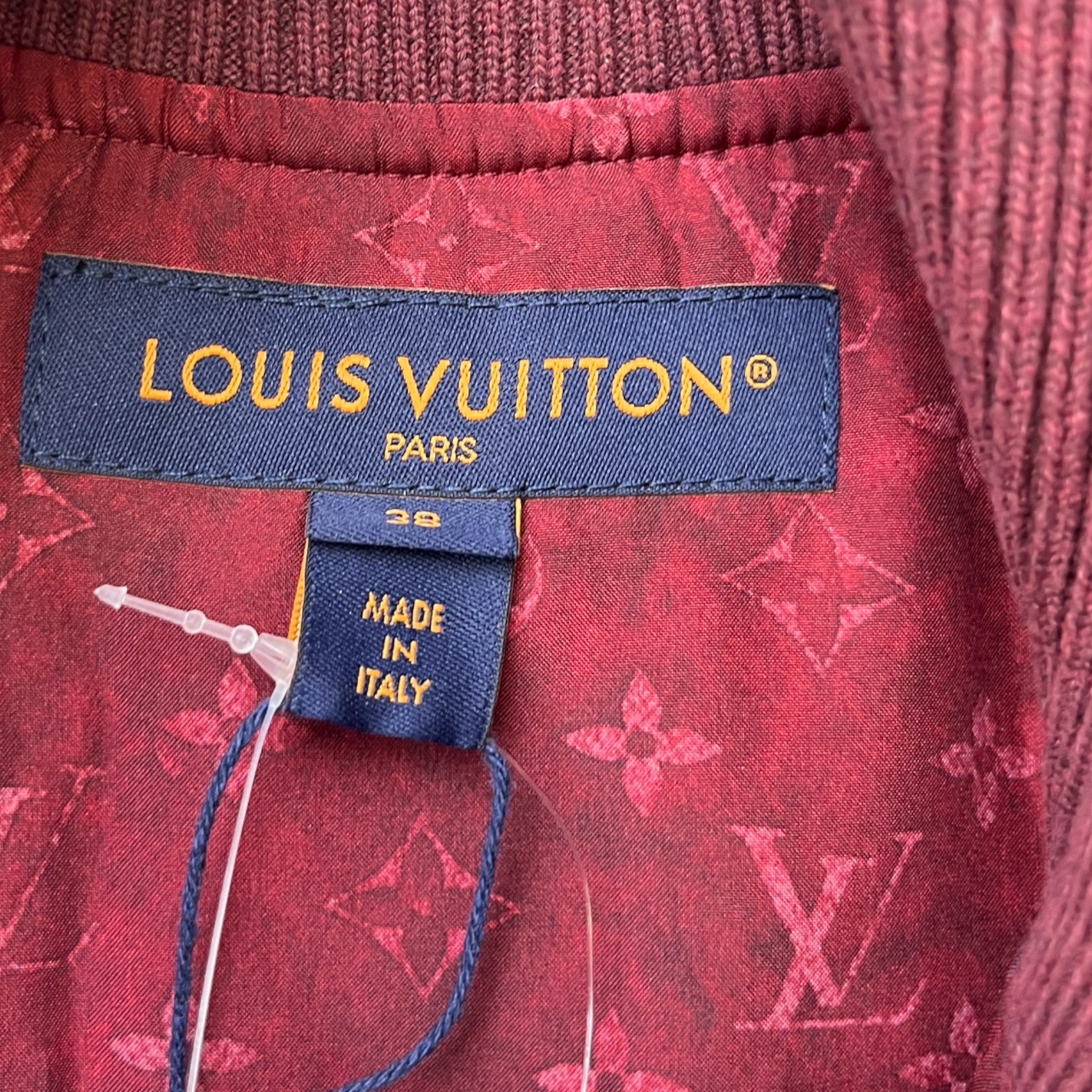 Women's Monogram Cloud Bomber Jacket Burgundy Size IT 38 / UK 6