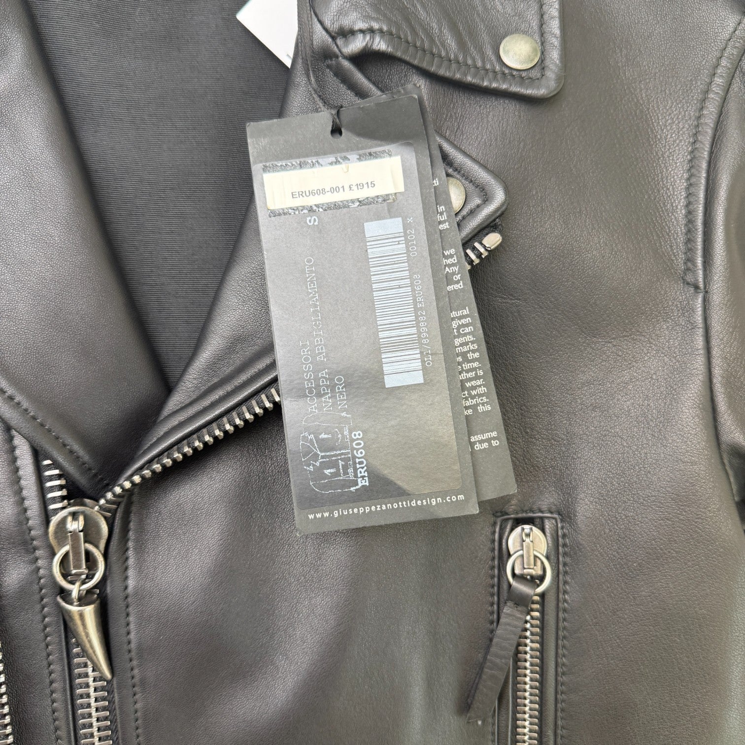 Men's Kian Biker Jacket Black Size S