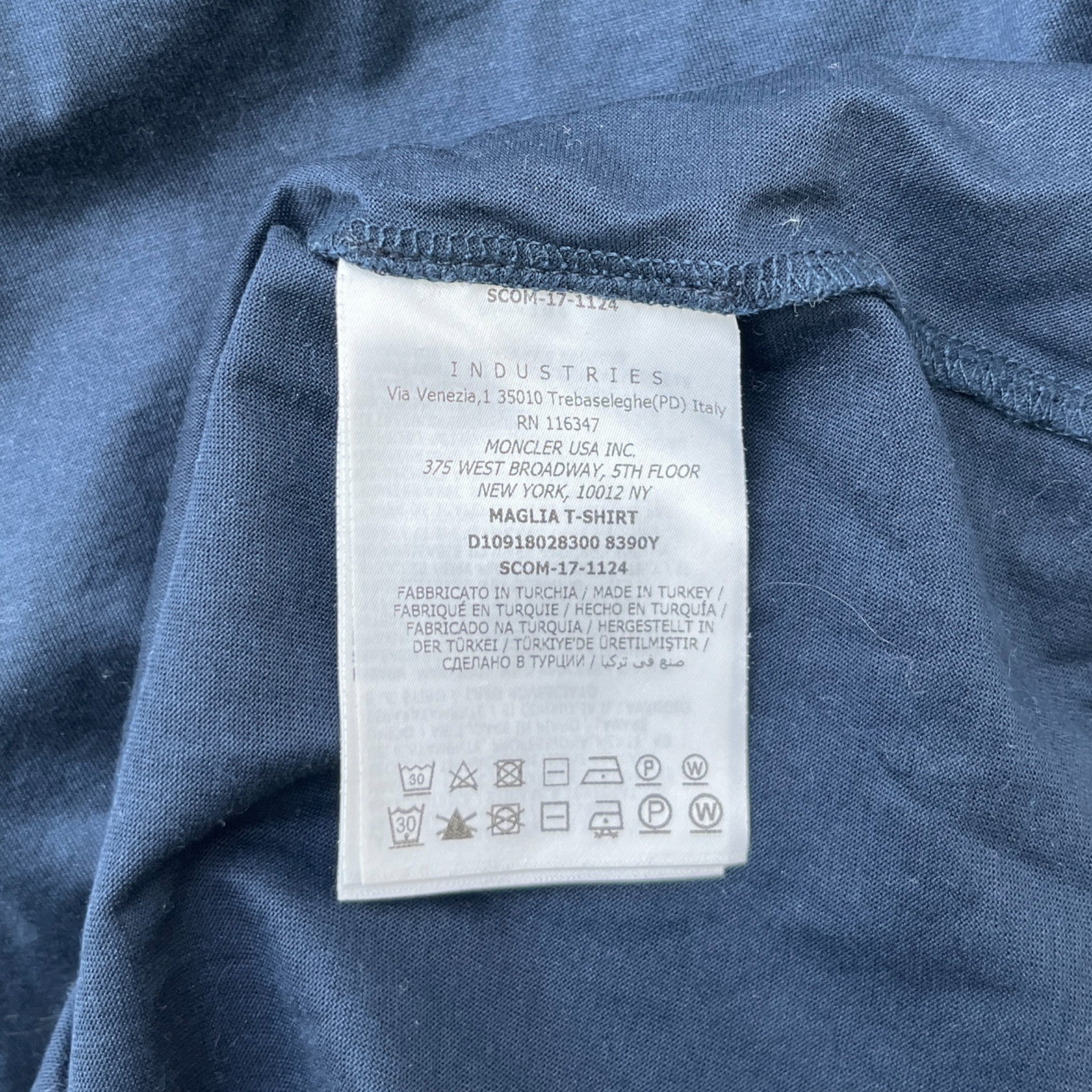 Men's Maglia T-Shirt Navy Size L