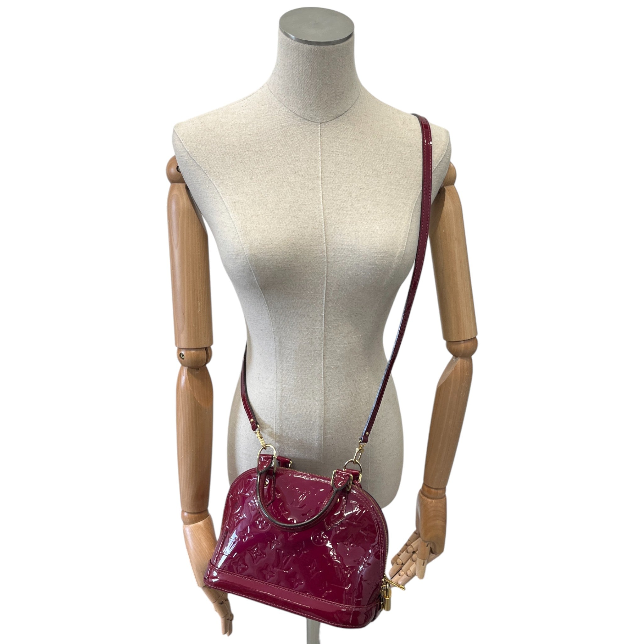 Women's Vernis Leather Alma Bb Bag Pink