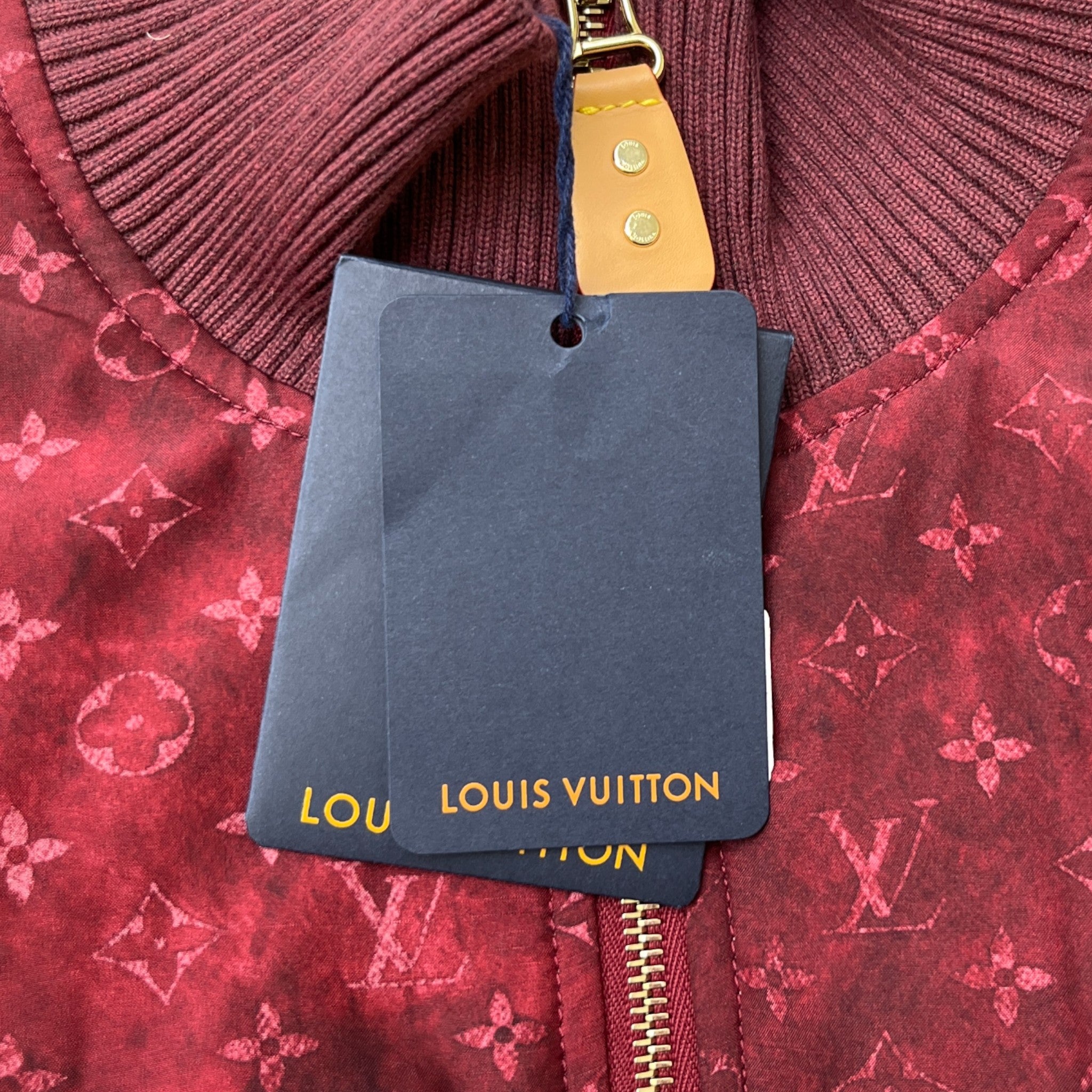 Women's Monogram Cloud Bomber Jacket Burgundy Size IT 38 / UK 6