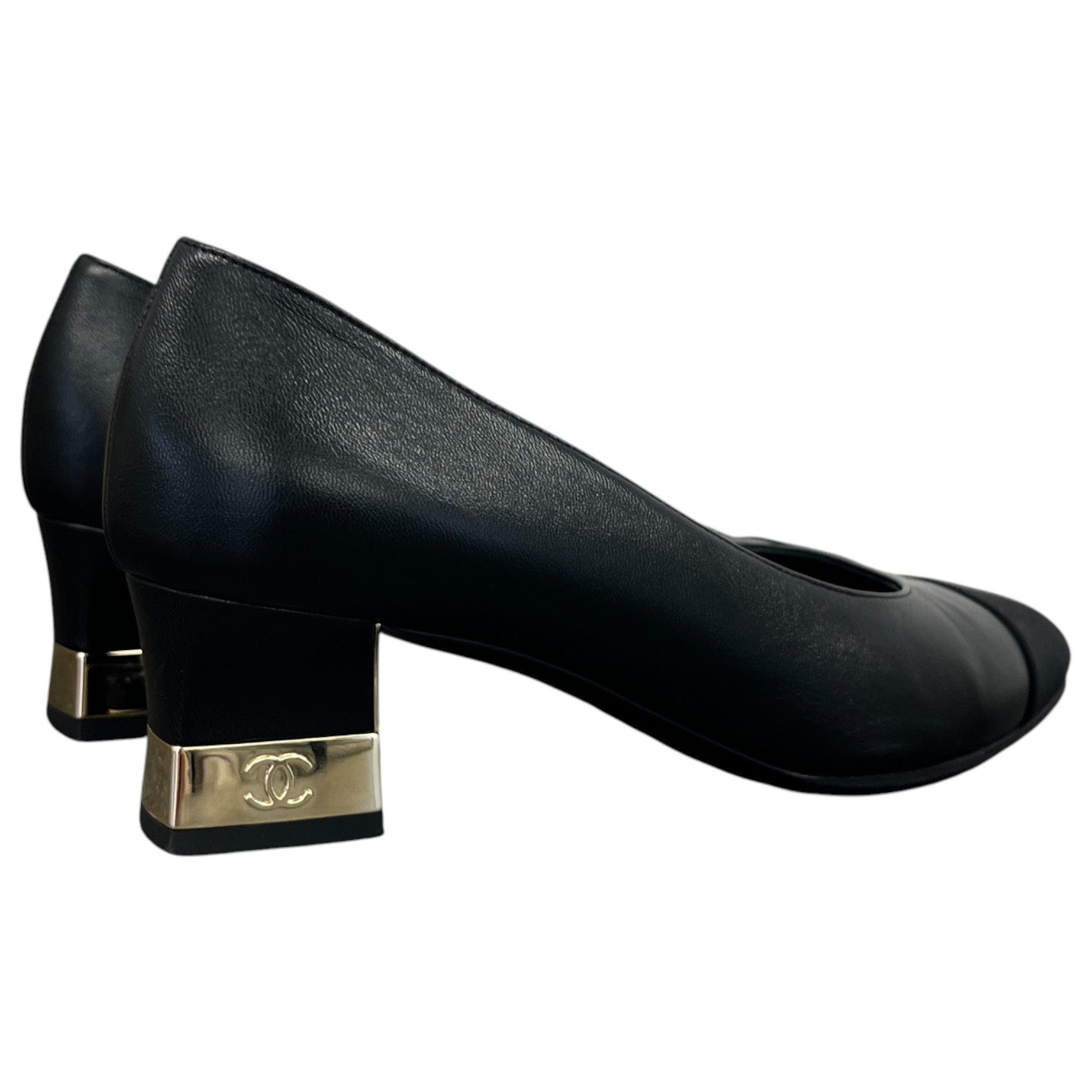 Women's Cc Logo Pumps Mules Black Size EU 37.5 / UK 4.5
