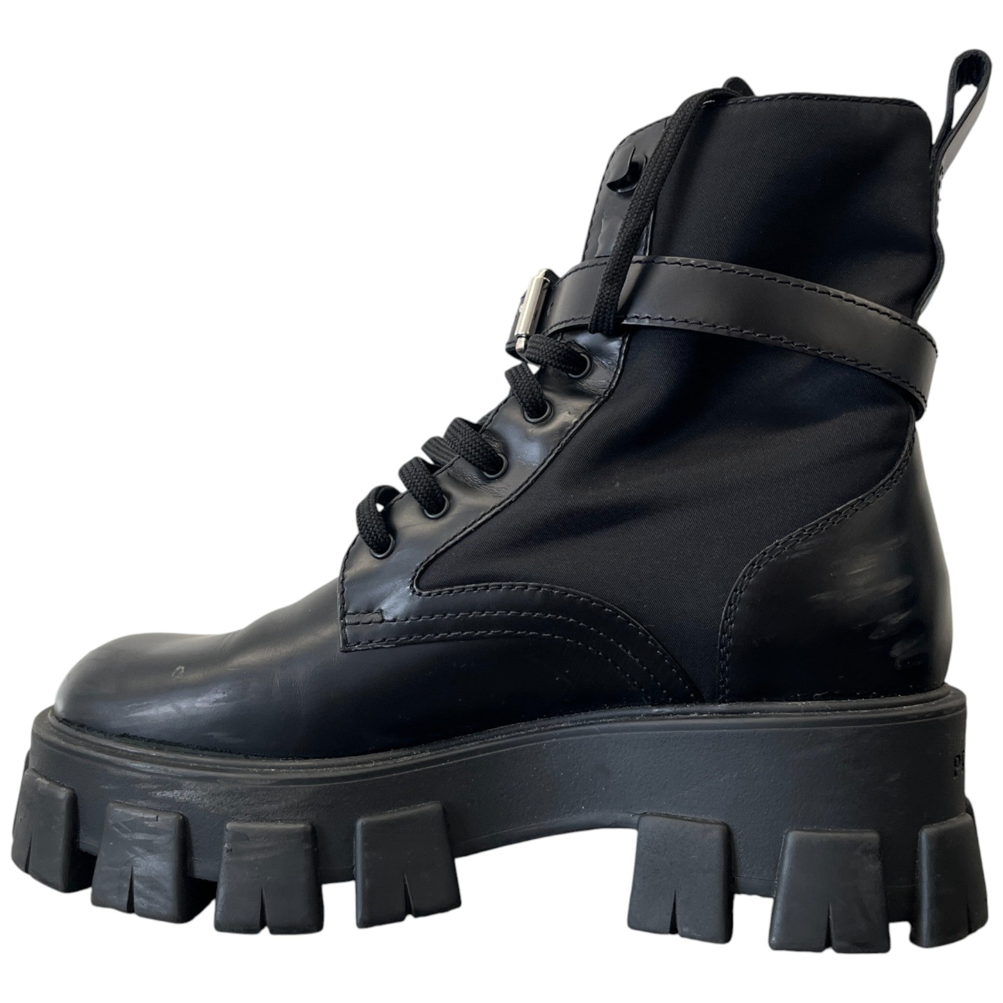 Women's Combat Pouch Boots Black Size EU 37.5 / UK 4.5