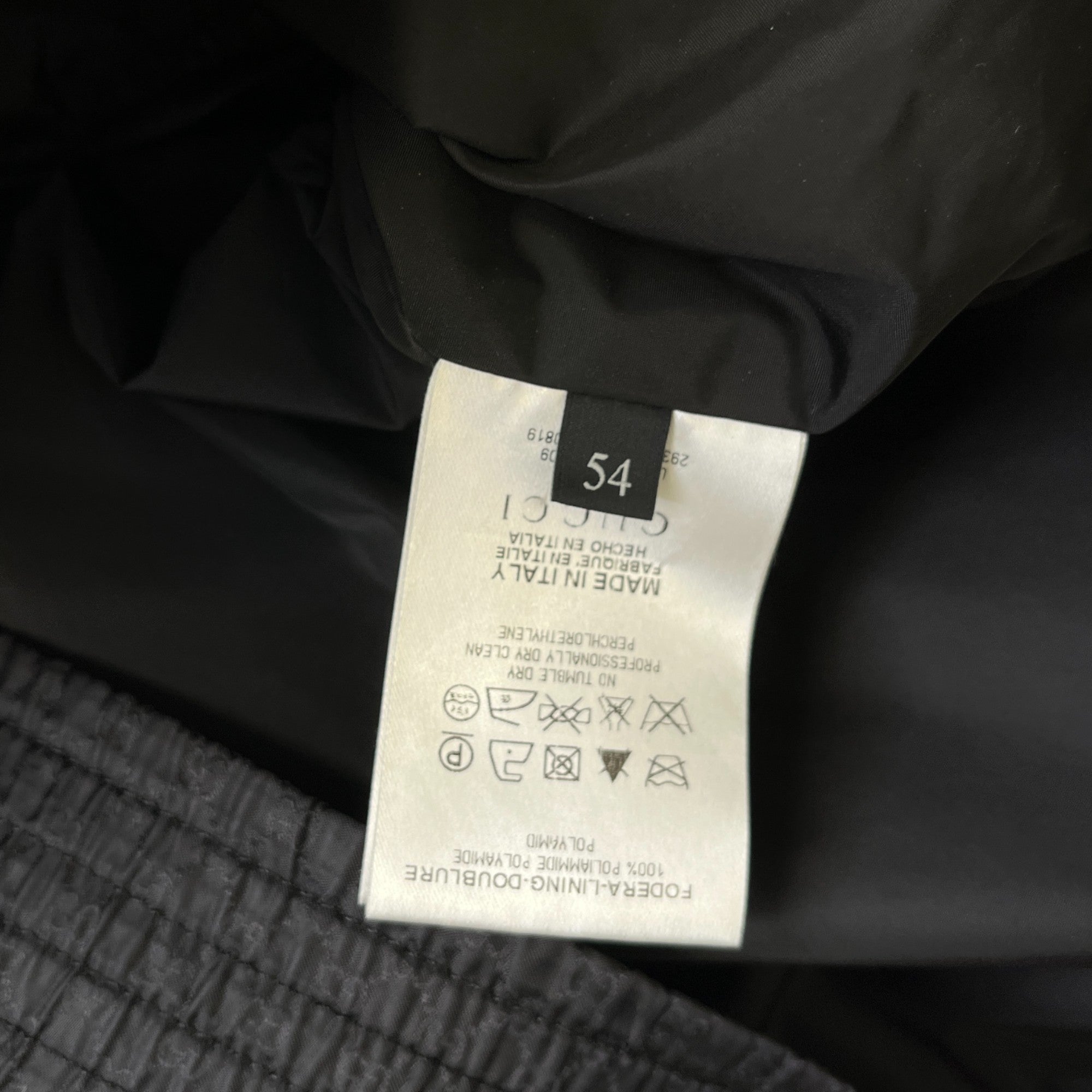 Men's Gg Supreme Jacket Black Size IT 54 / XXL