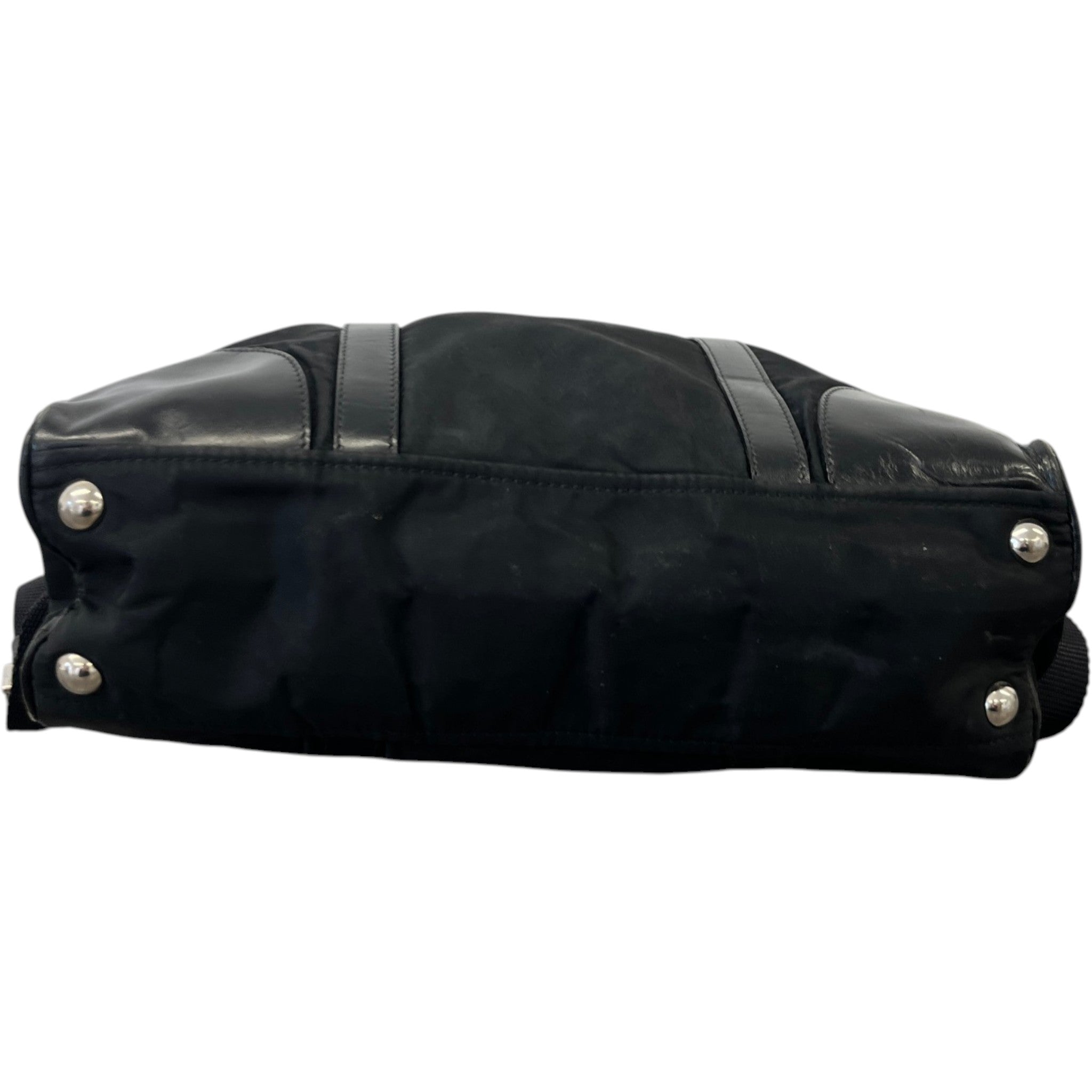 Women's Nylon Tessuto Shoulder Bag Black