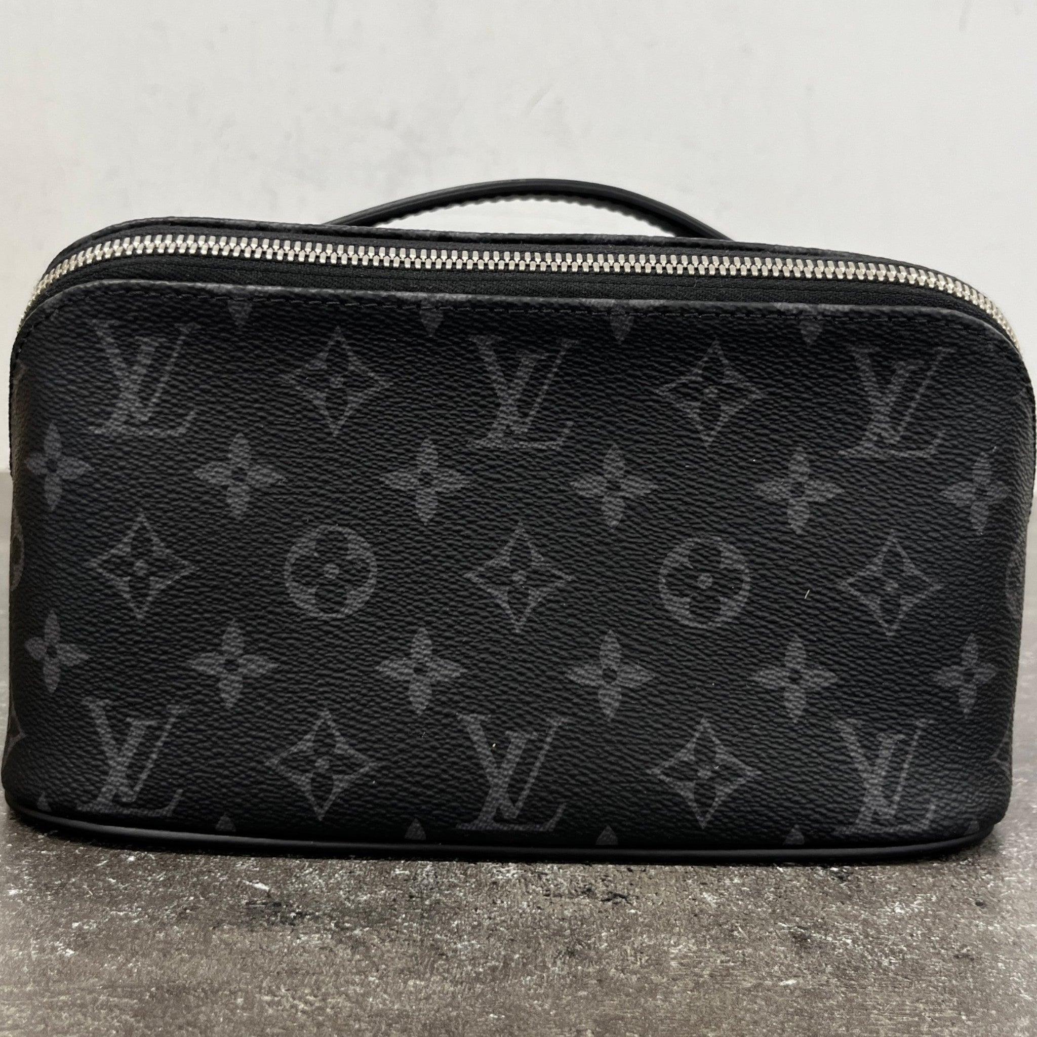 Men's M11508 Monogram Eclipse Toiletry Bag Black
