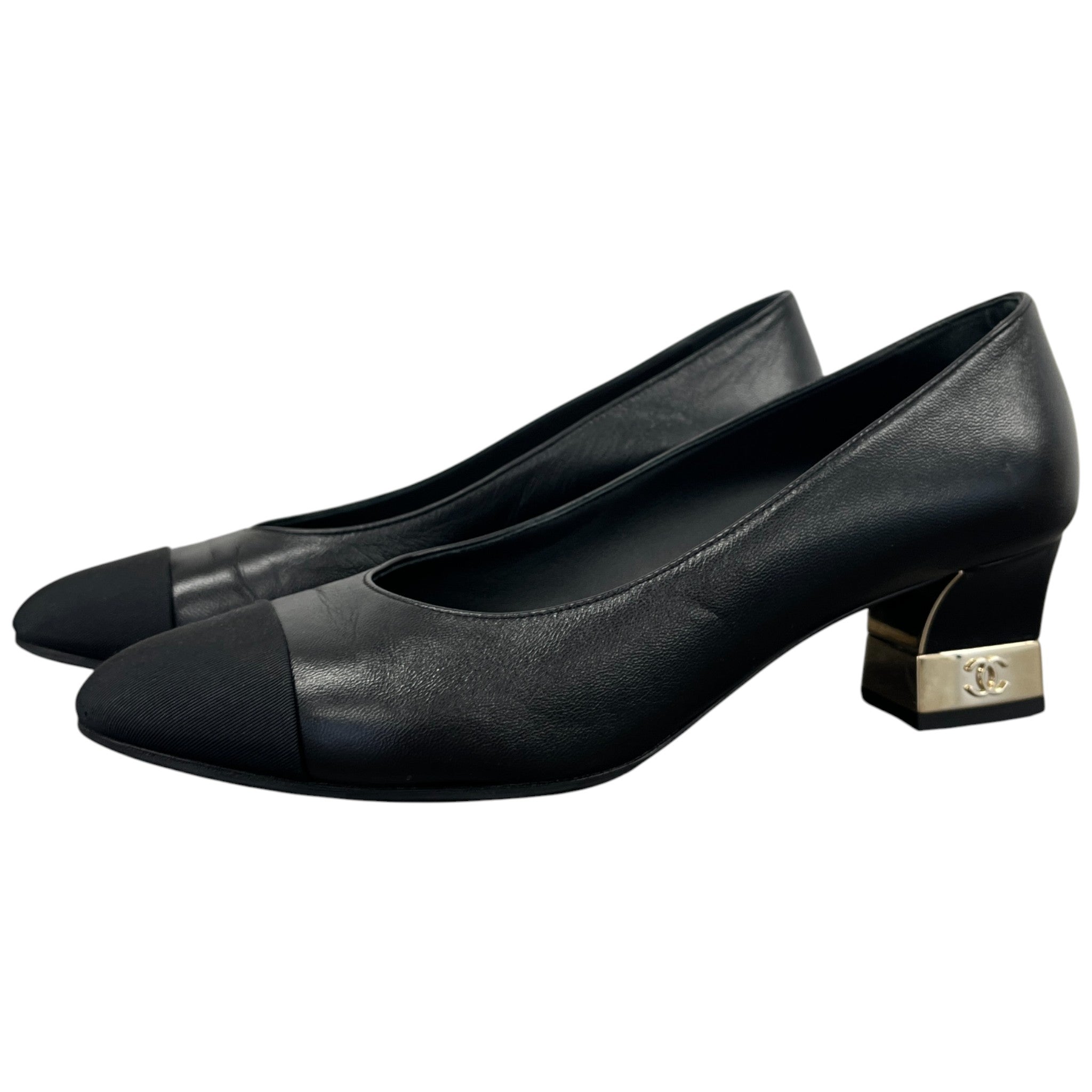 Women's Cc Logo Pumps Mules Black Size EU 37.5 / UK 4.5