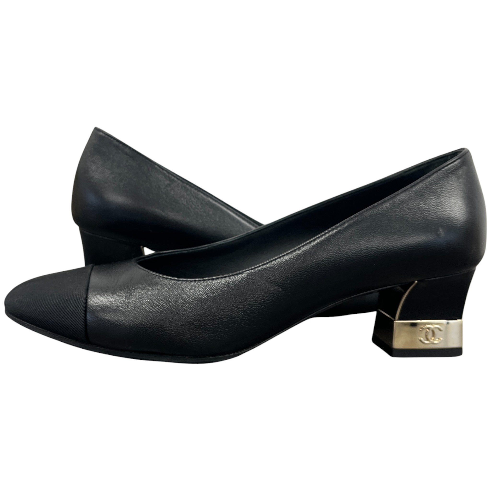 Women's Cc Logo Pumps Mules Black Size EU 37.5 / UK 4.5