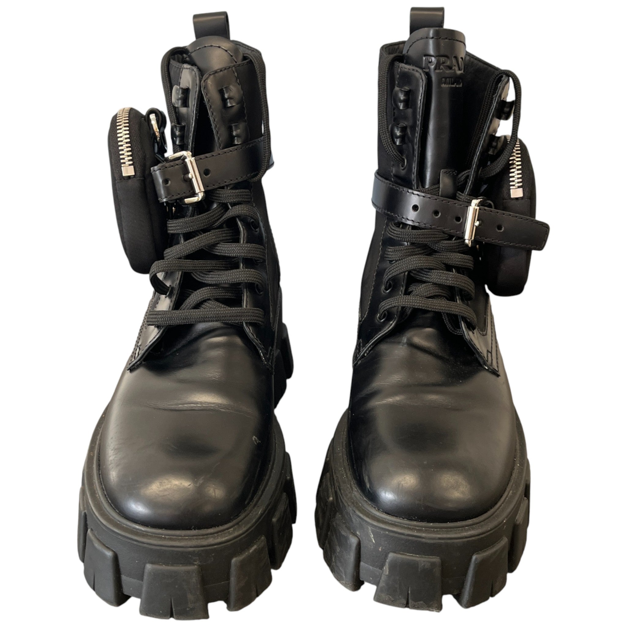 Women's Combat Pouch Boots Black Size EU 37.5 / UK 4.5